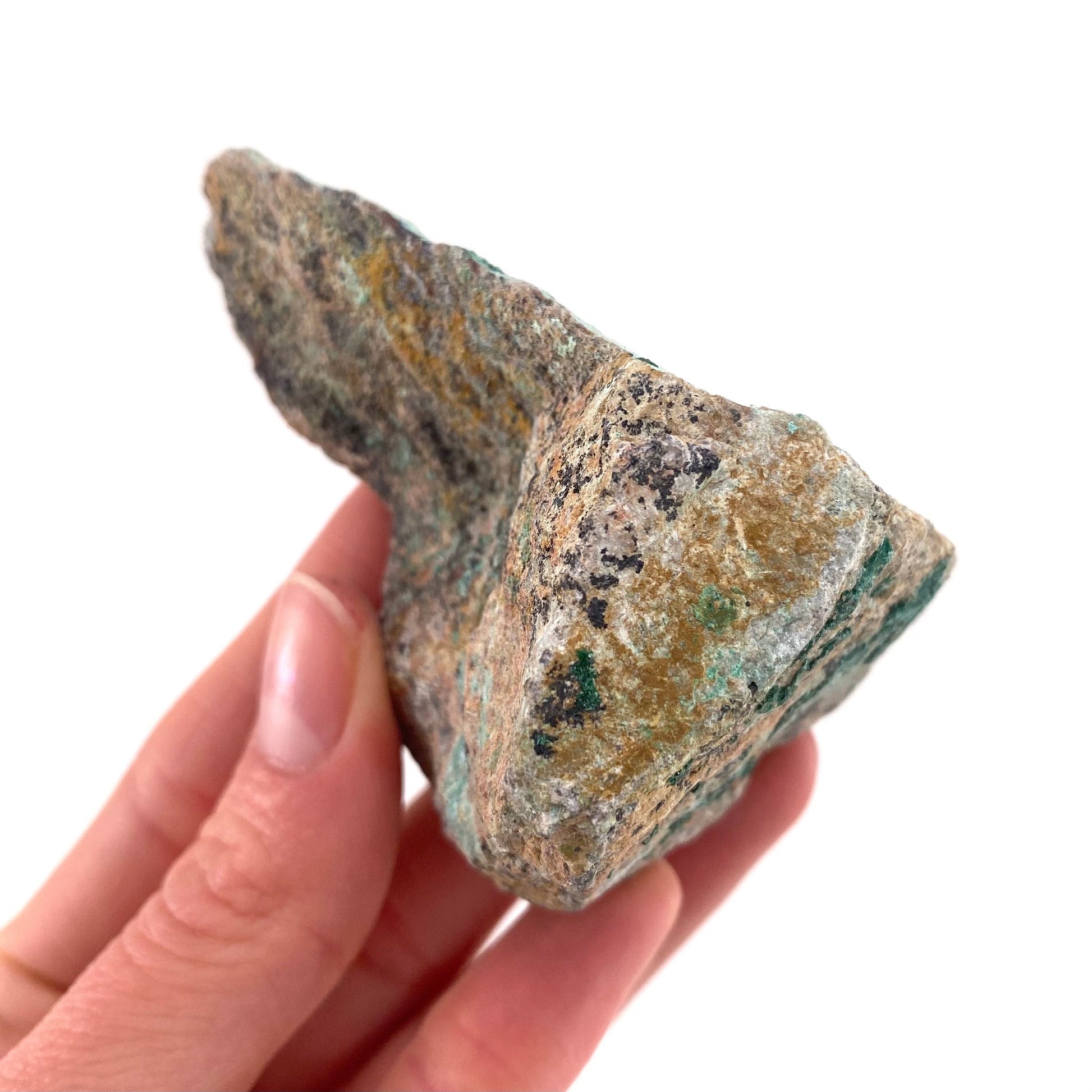 Sparkly Druzy Chrysocolla & Malachite Specimen (Congo), raw chrysocolla, druzy chrysocolla, chrysocolla crystal, raw crystals