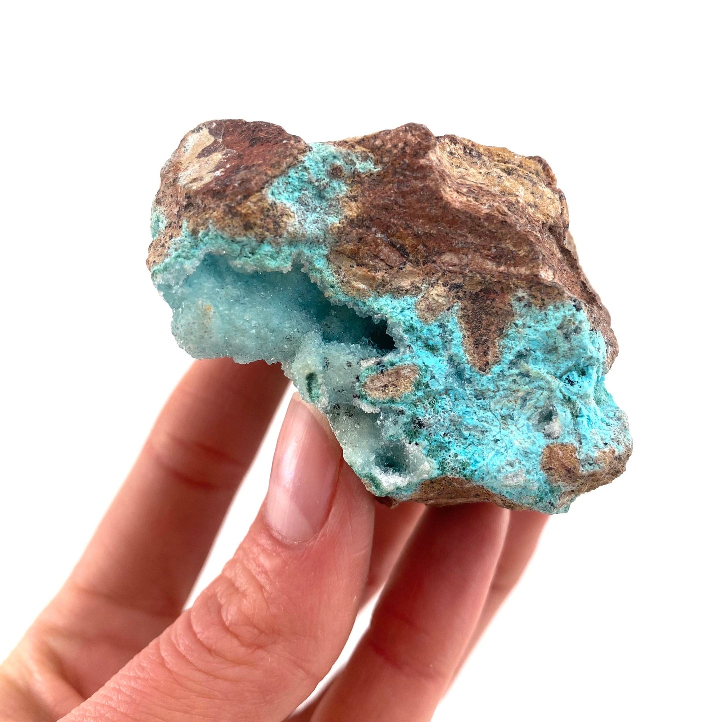 Sparkly Druzy Chrysocolla & Malachite Specimen (Congo), raw chrysocolla, druzy chrysocolla, chrysocolla crystal, raw crystals