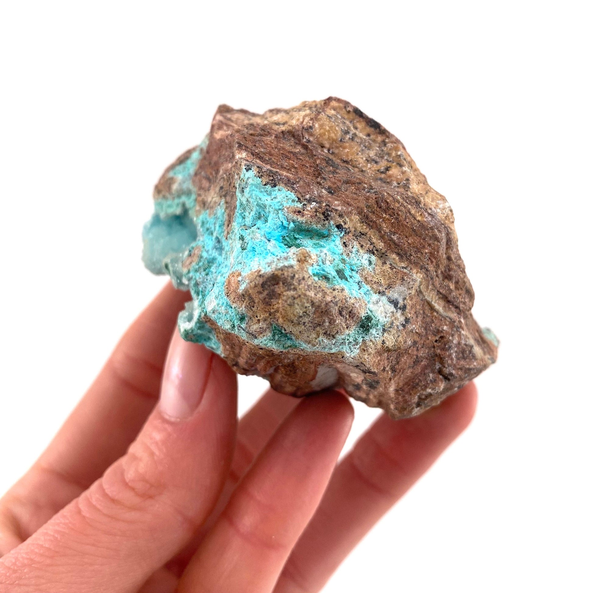 Sparkly Druzy Chrysocolla & Malachite Specimen (Congo), raw chrysocolla, druzy chrysocolla, chrysocolla crystal, raw crystals