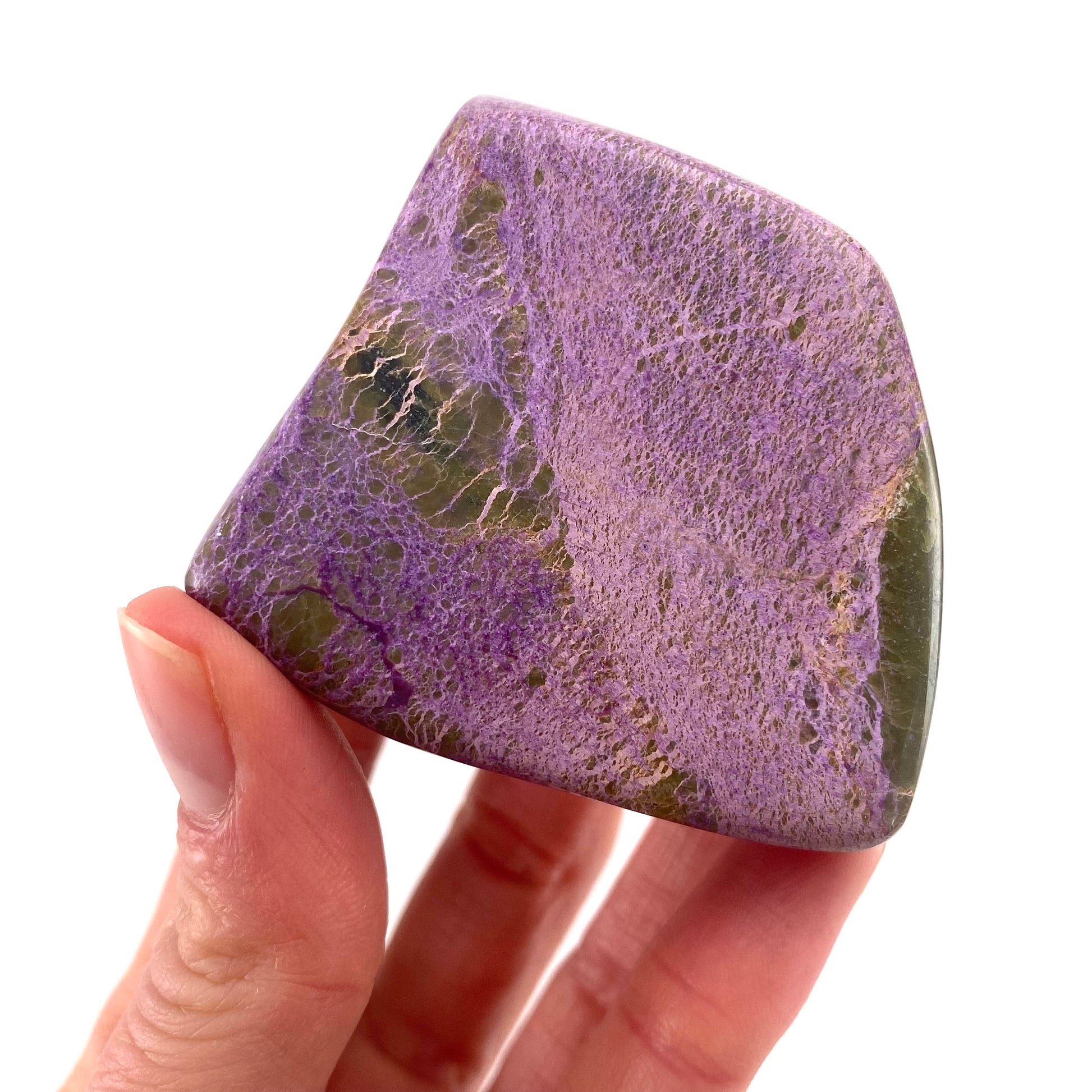 Polished Stichtite Freeform, purple stichtite, polished Stichtite, mineral specimen