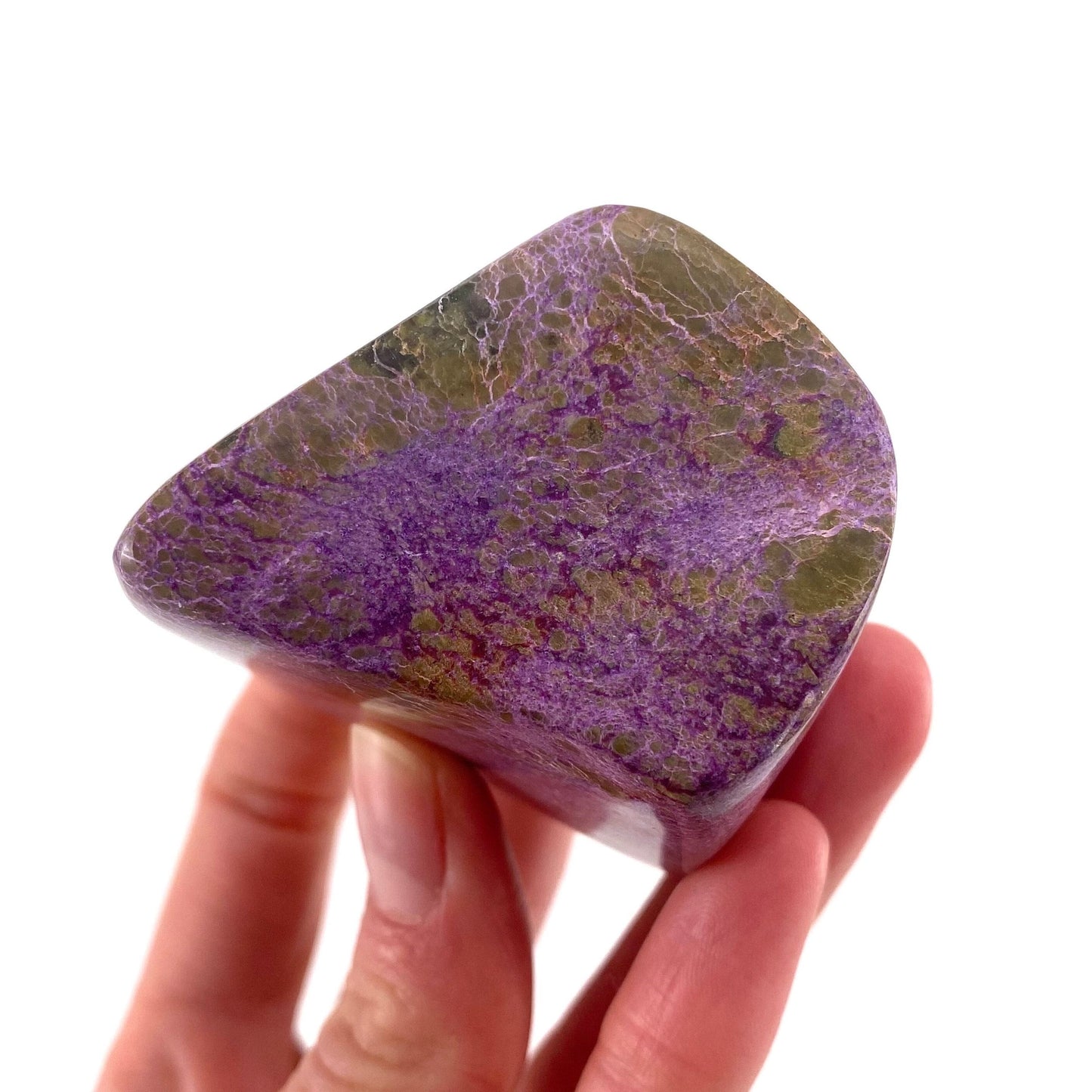 Polished Stichtite Freeform, purple stichtite, polished Stichtite, mineral specimen