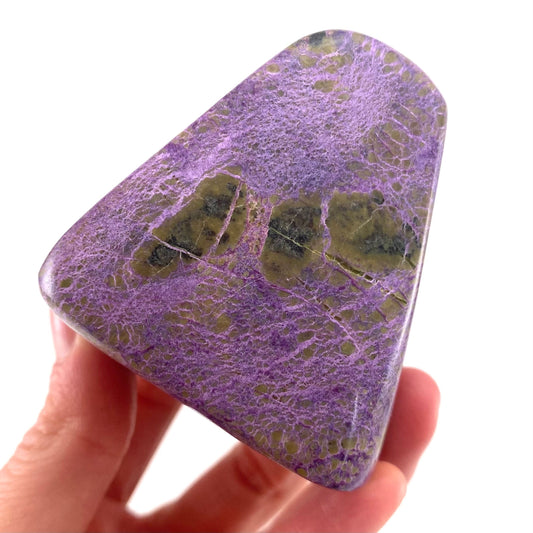 Polished Stichtite Freeform, purple stichtite, polished Stichtite, mineral specimen