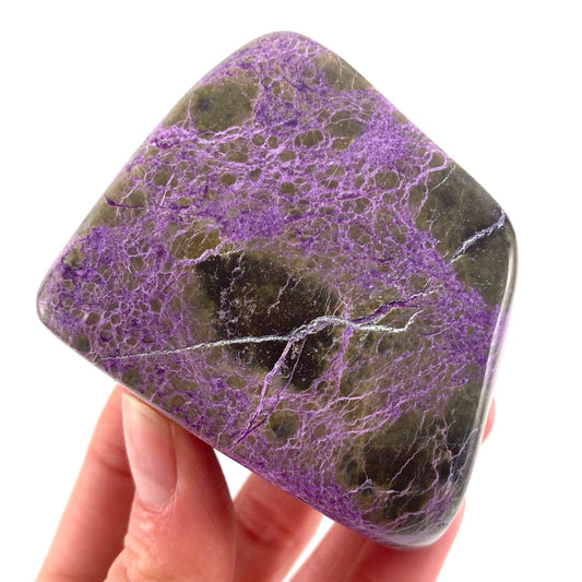 Polished Stichtite Freeform, purple stichtite, polished Stichtite, mineral specimen