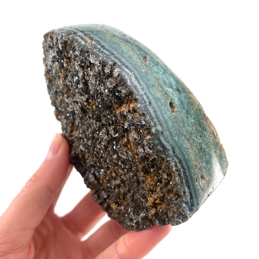 Sparkly Ocean Jasper Freeform, crystal cluster, ocean jasper, polished ocean jasper, ocean jasper crystal