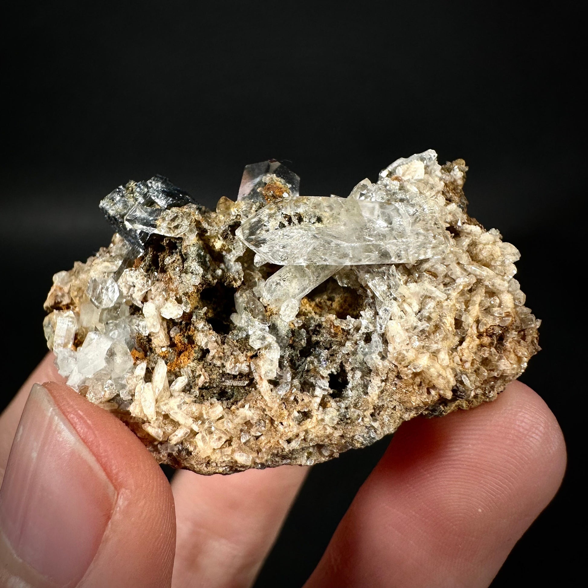 Anatase & Quartz on Matrix (Pakistan) | anatase crystal, terminated anatase, mineral specimen, rare gems