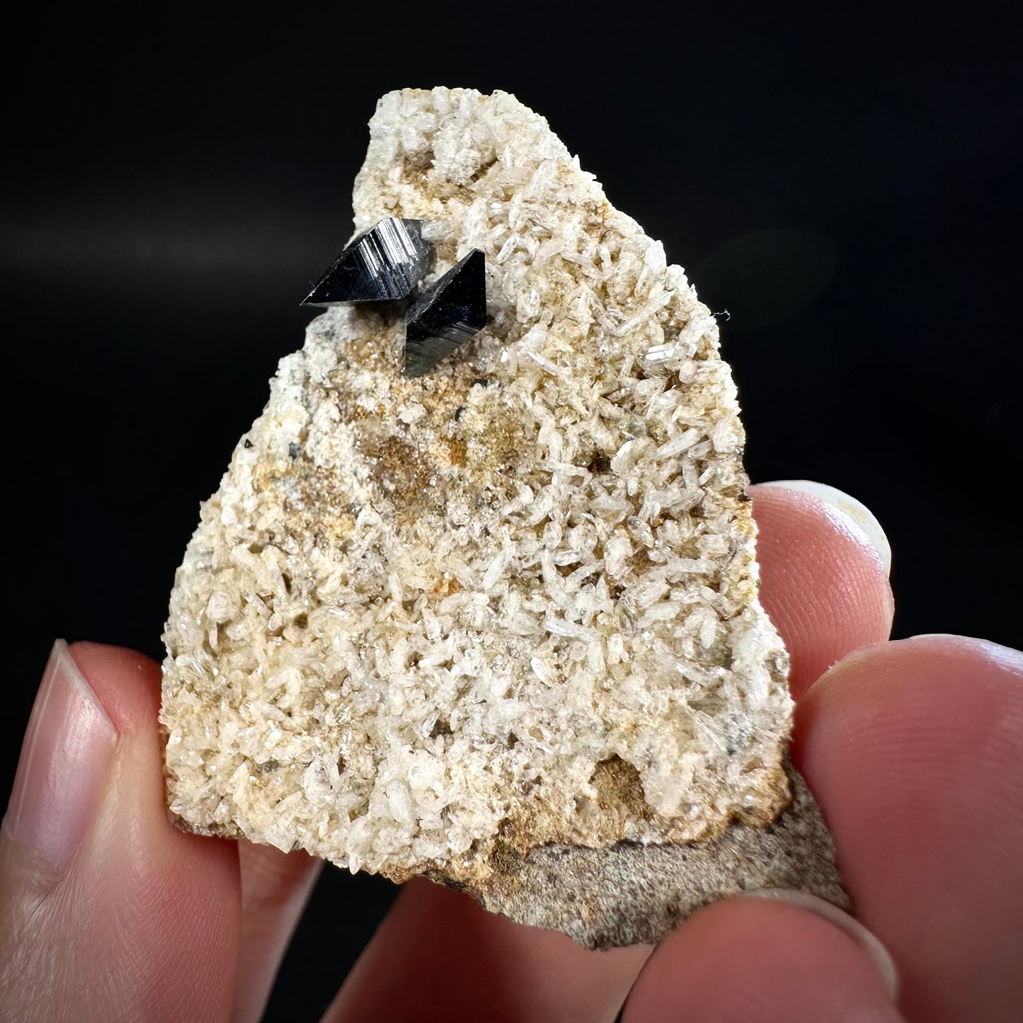 Anatase on Matrix (Pakistan), anatase crystal, terminated anatase, mineral specimen, rare gems