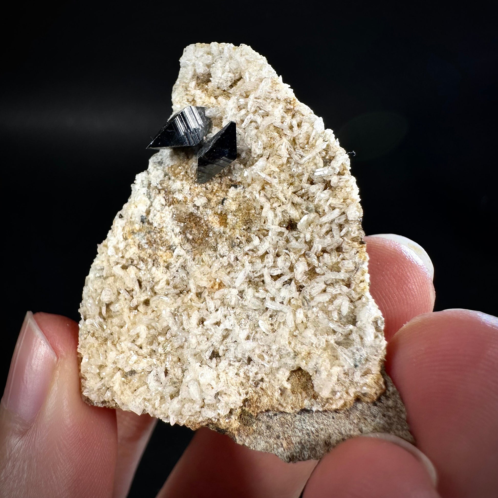 Anatase on Matrix (Pakistan), anatase crystal, terminated anatase, mineral specimen, rare gems