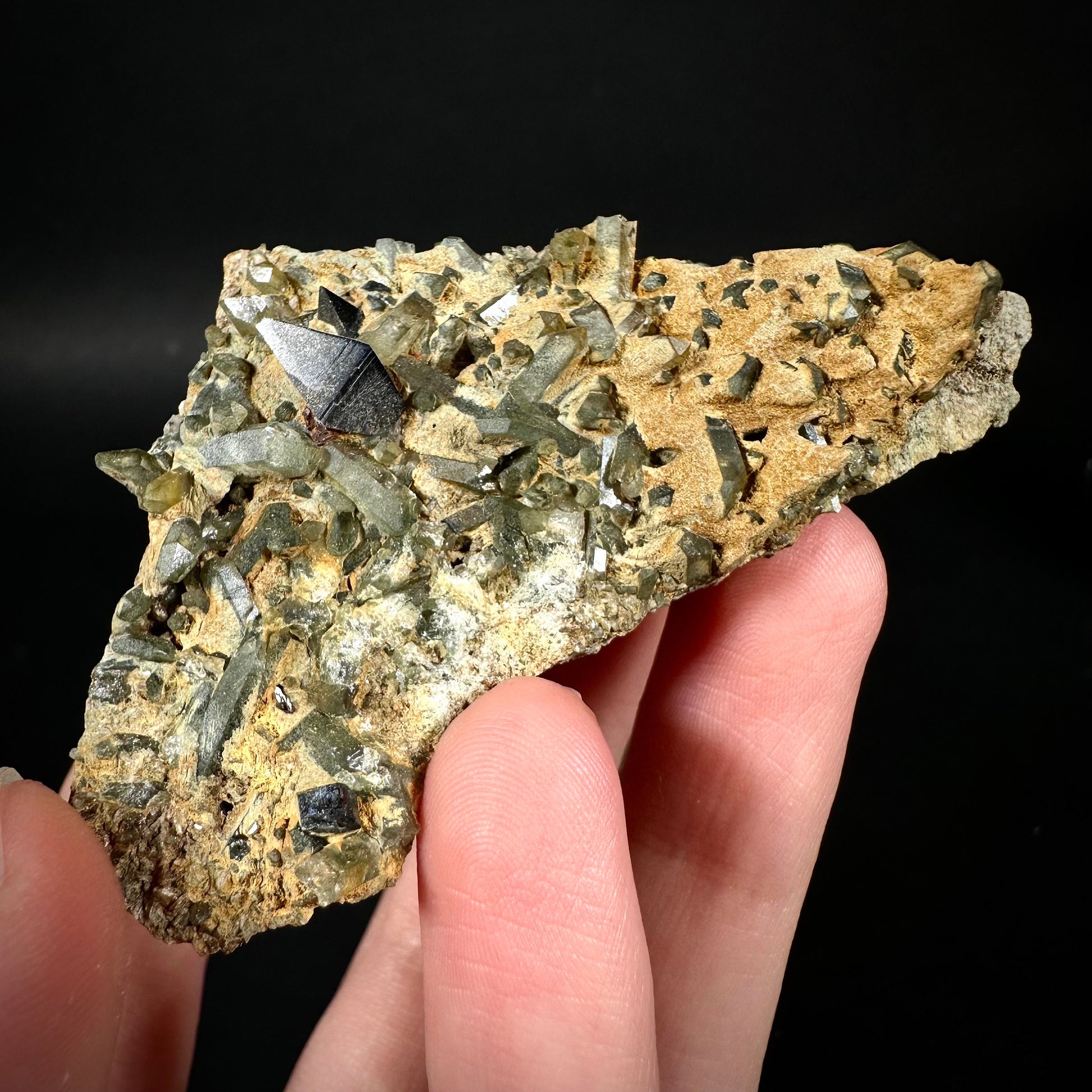 Anatase & Chlorite Quartz on Matrix (Pakistan) | anatase crystal, terminated anatase, mineral specimen, rare gems