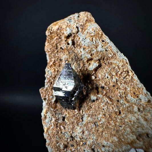 Anatase on Matrix (Pakistan), anatase crystal, terminated anatase, mineral specimen, rare gems