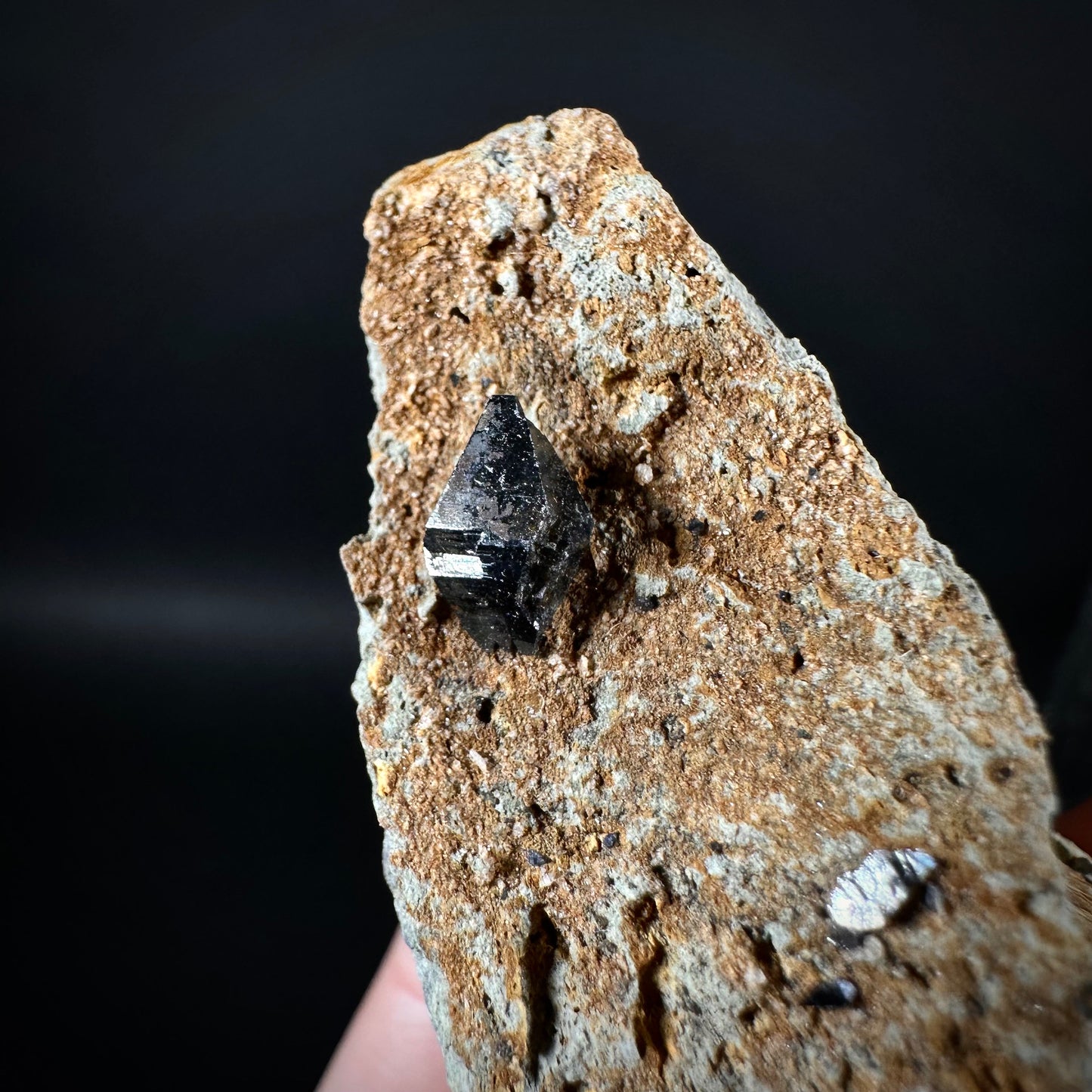 Anatase on Matrix (Pakistan), anatase crystal, terminated anatase, mineral specimen, rare gems