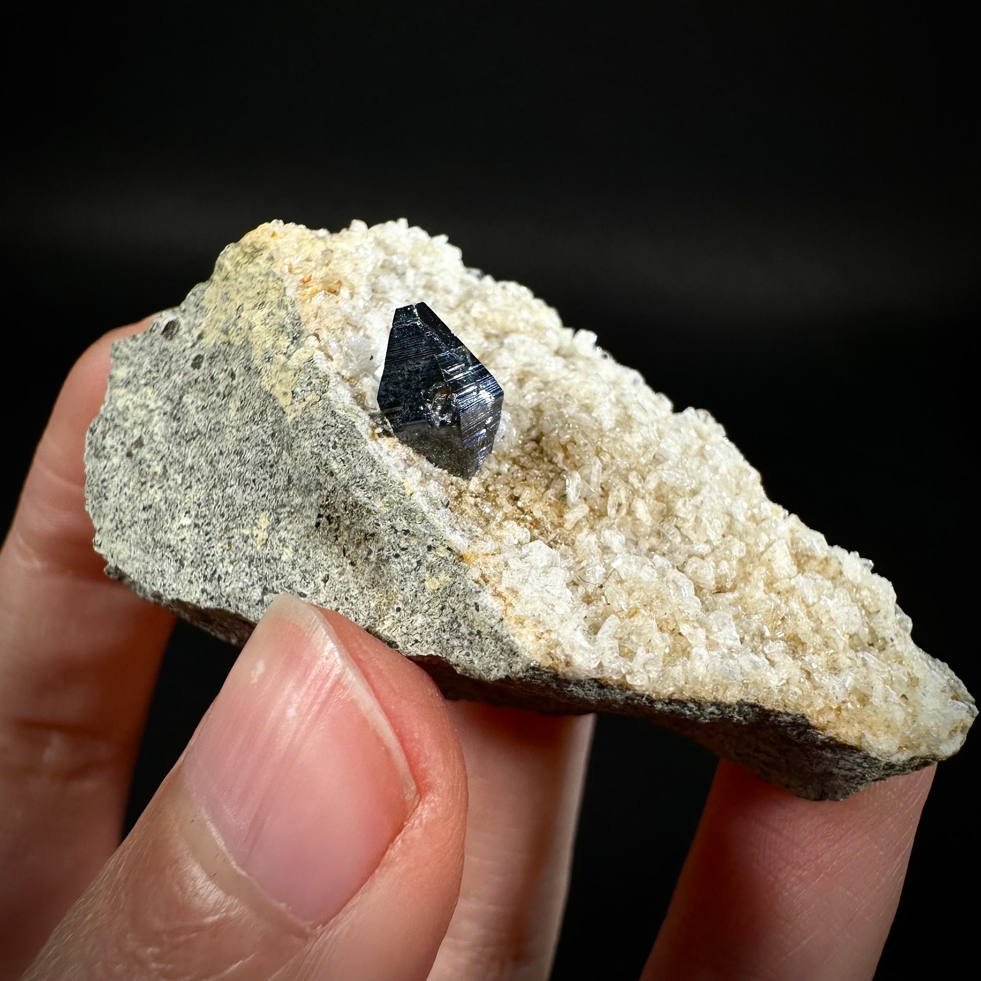 Anatase on Matrix (Pakistan), anatase crystal, terminated anatase, mineral specimen, rare gems