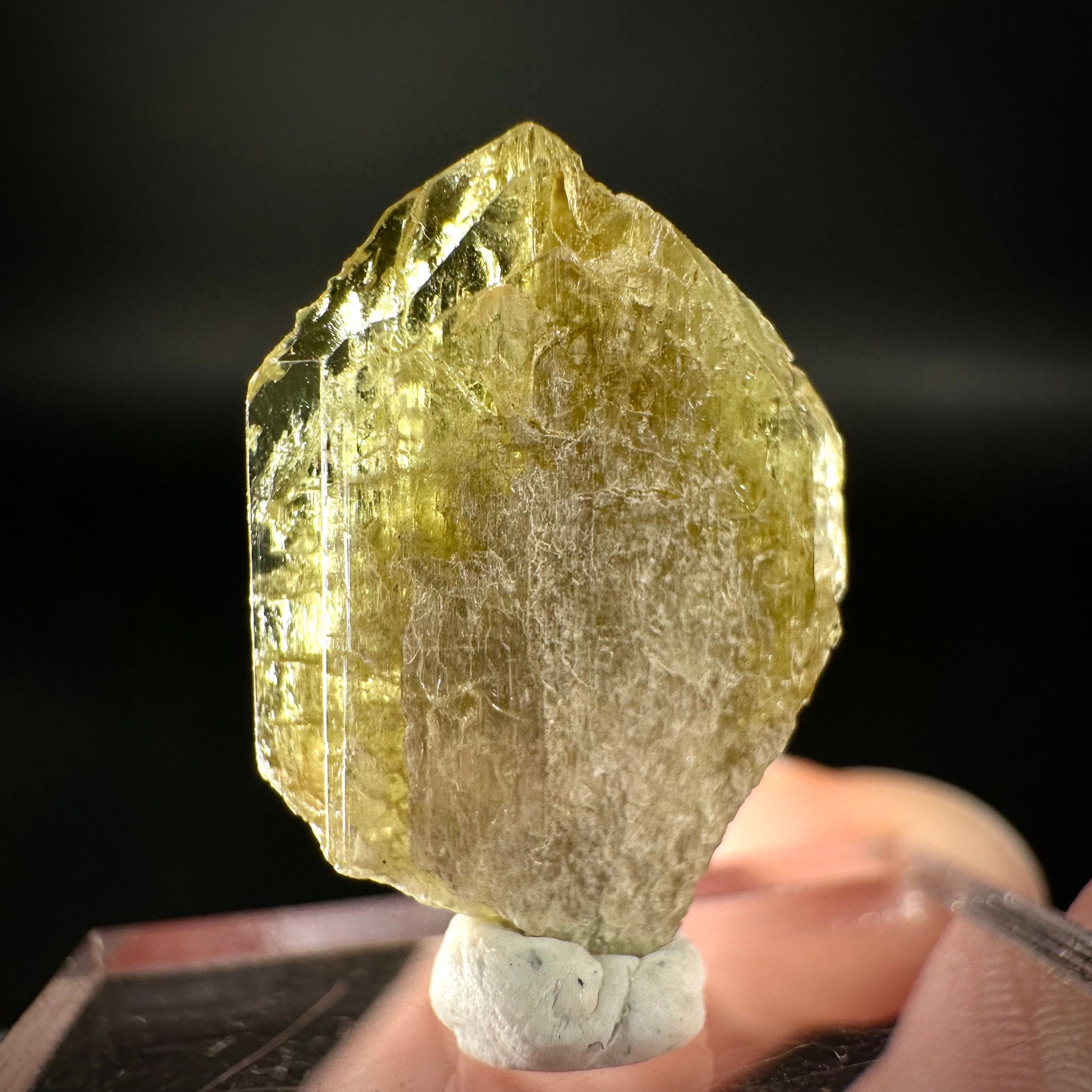 Chrysoberyl (Madagascar) | Yellow Chrysoberyl Specimen, raw chrysoberyl, rare minerals, mineral specimen, rare crystals