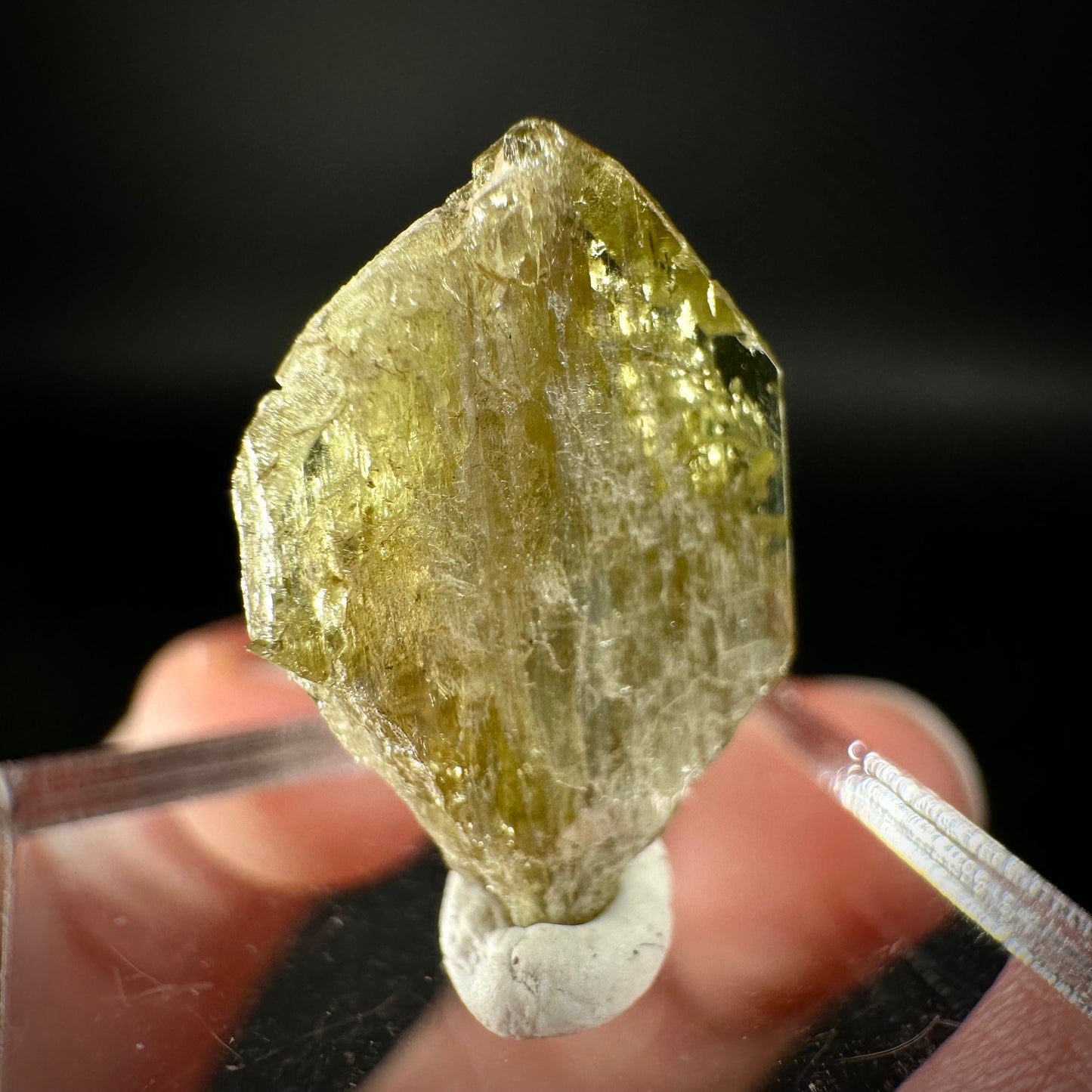 Chrysoberyl (Madagascar) | Yellow Chrysoberyl Specimen, raw chrysoberyl, rare minerals, mineral specimen, rare crystals