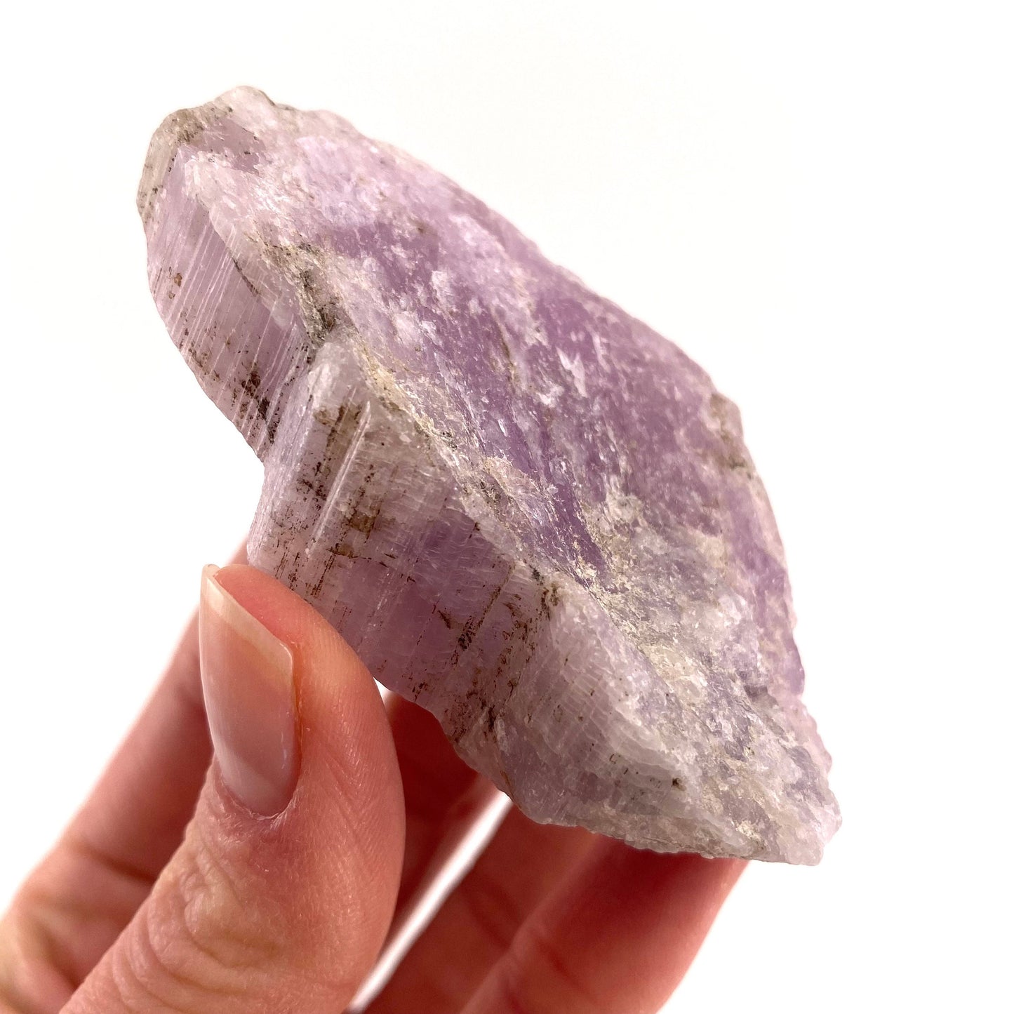 Lavender Kunzite (Pakistan), pink kunzite specimen, spodumene, kunzite crystal, raw kunzite, mineral specimen