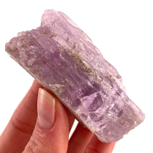 Lavender Kunzite (Pakistan), pink kunzite specimen, spodumene, kunzite crystal, raw kunzite, mineral specimen