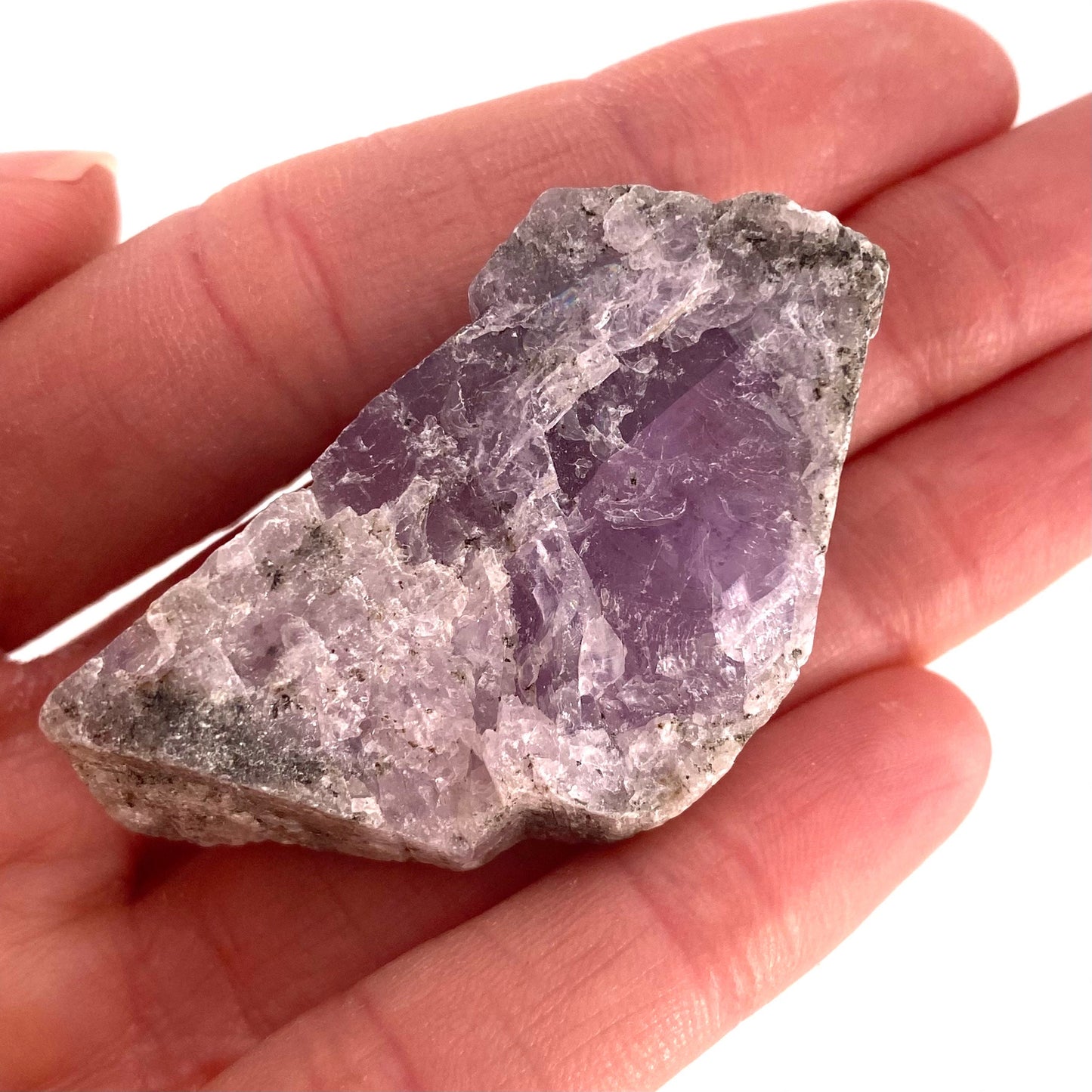 Lavender Kunzite (Pakistan), pink kunzite specimen, spodumene, kunzite crystal, raw kunzite, mineral specimen