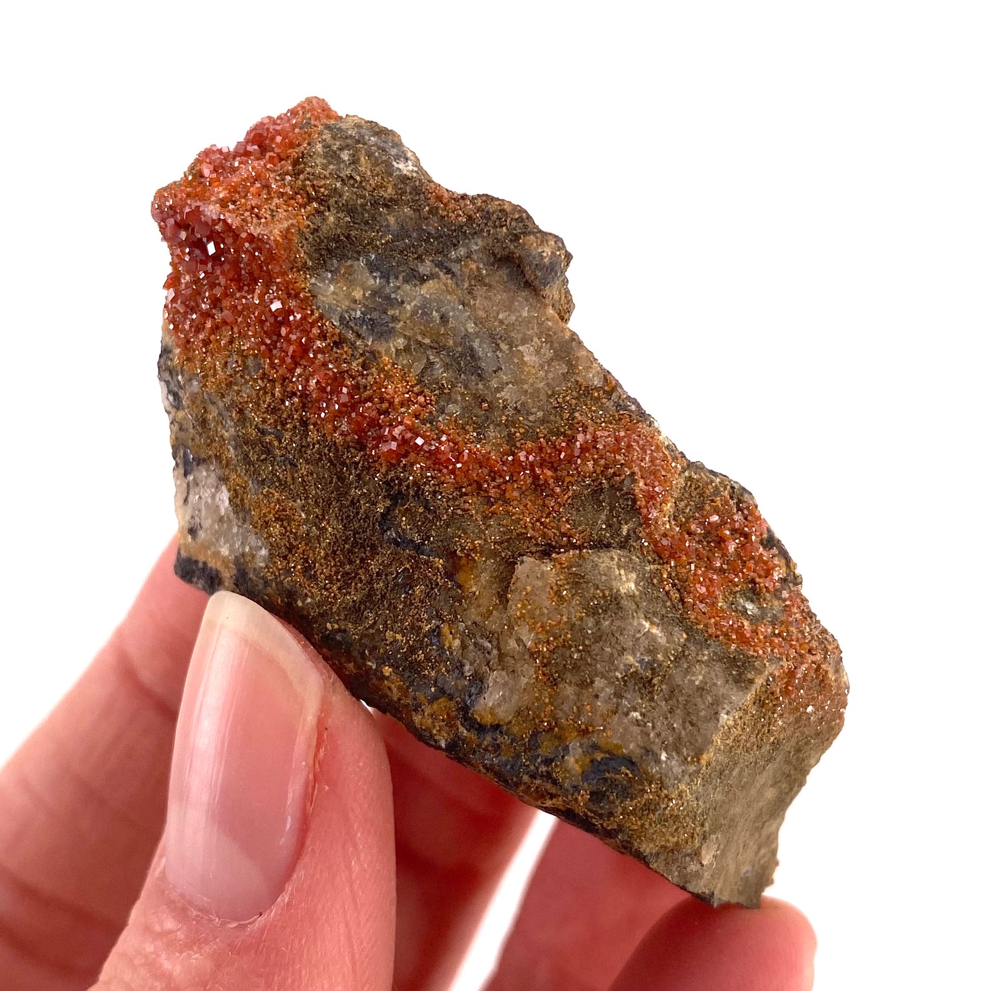 Vanadinite Crystal (Arizona, USA), raw vanadinite, vanadinite specimen
