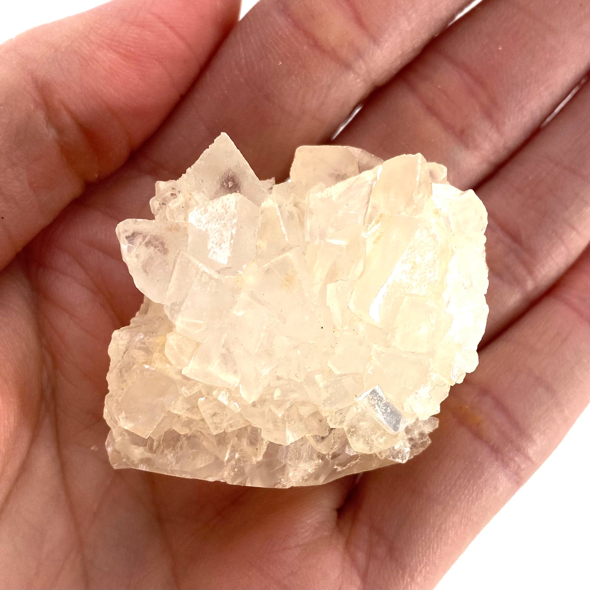 Fluorescent Calcite (Indonesia) | UV-reactive calcite, yellow calcite, calcite crystal, UV reactive crystal, crystals