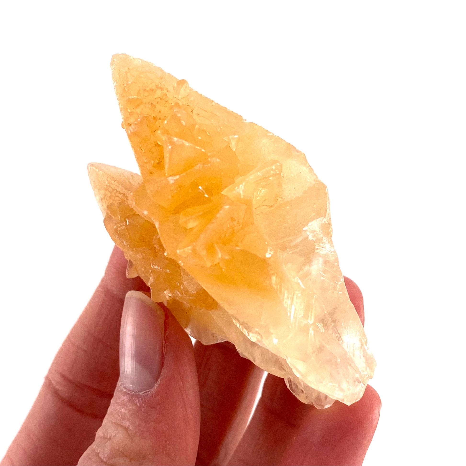 Fluorescent & Phosphorescent Calcite (Indonesia) | UV-reactive calcite, yellow calcite, calcite crystal, UV reactive crystal, crystals