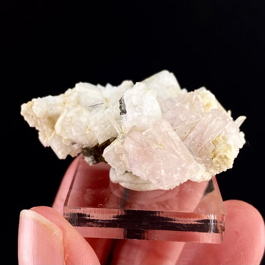 Pink Fluorapatite (Pakistan), UV reactive fluorapatite, natural pink apatite, terminated apatite crystal, mineral specimen, rare gems