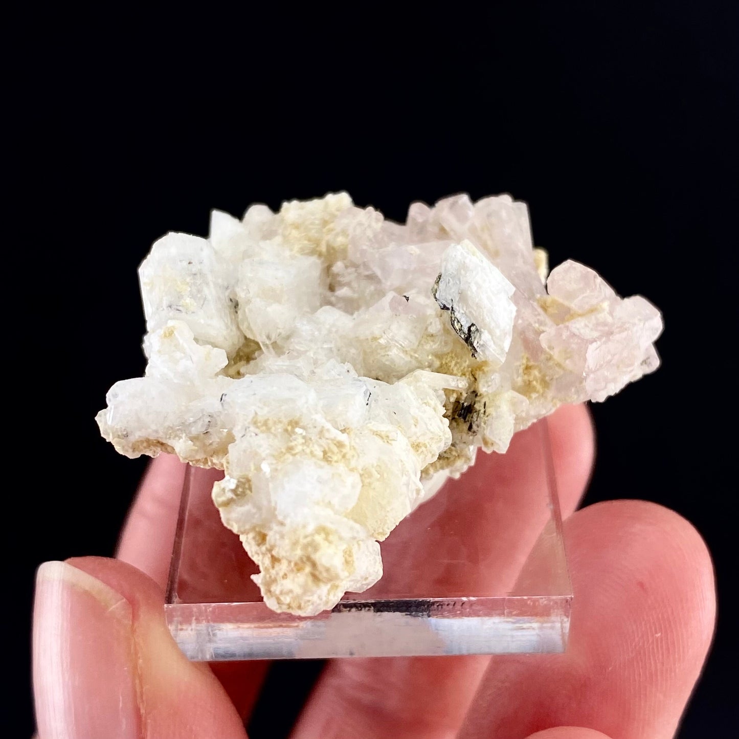 Pink Fluorapatite (Pakistan), UV reactive fluorapatite, natural pink apatite, terminated apatite crystal, mineral specimen, rare gems
