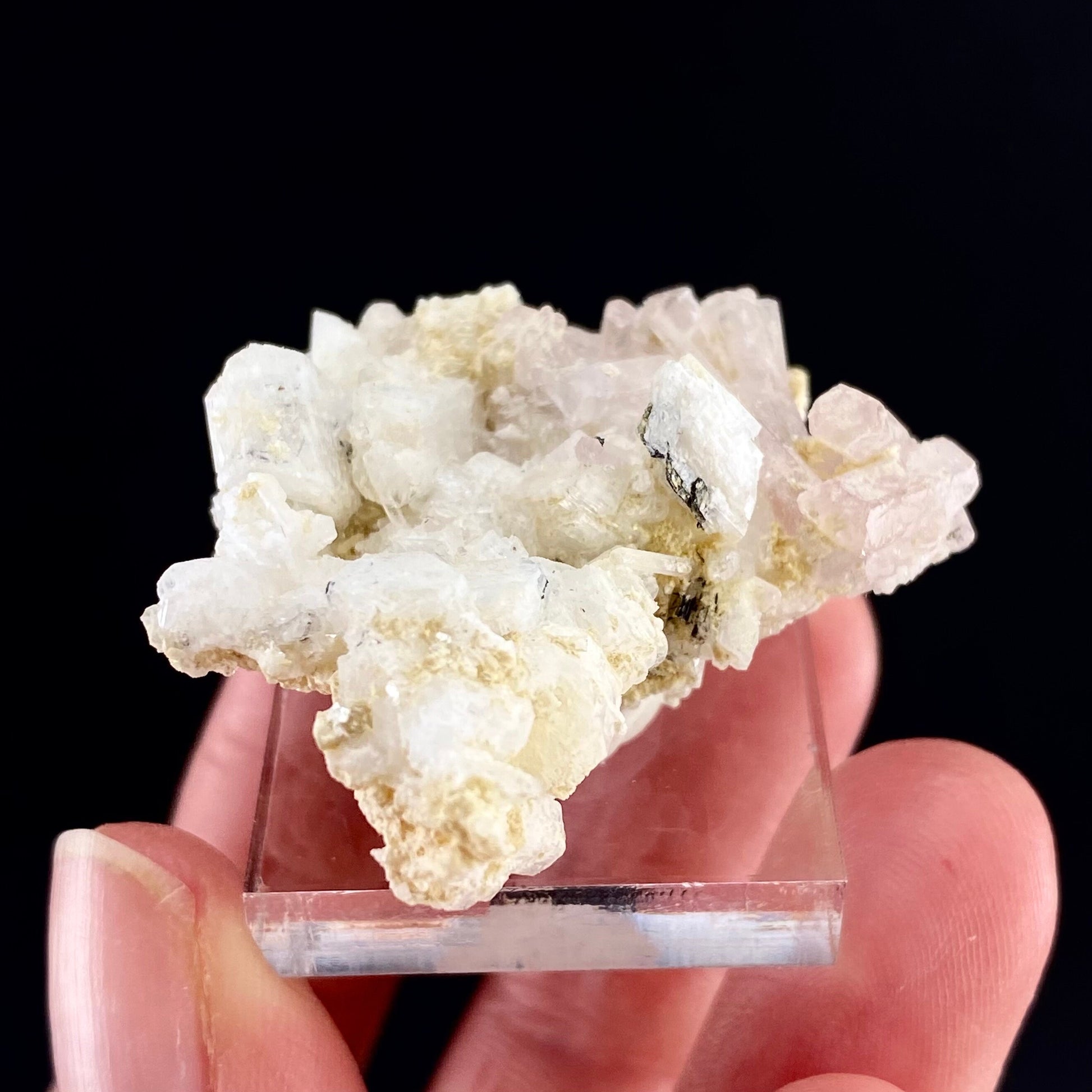 Pink Fluorapatite (Pakistan), UV reactive fluorapatite, natural pink apatite, terminated apatite crystal, mineral specimen, rare gems