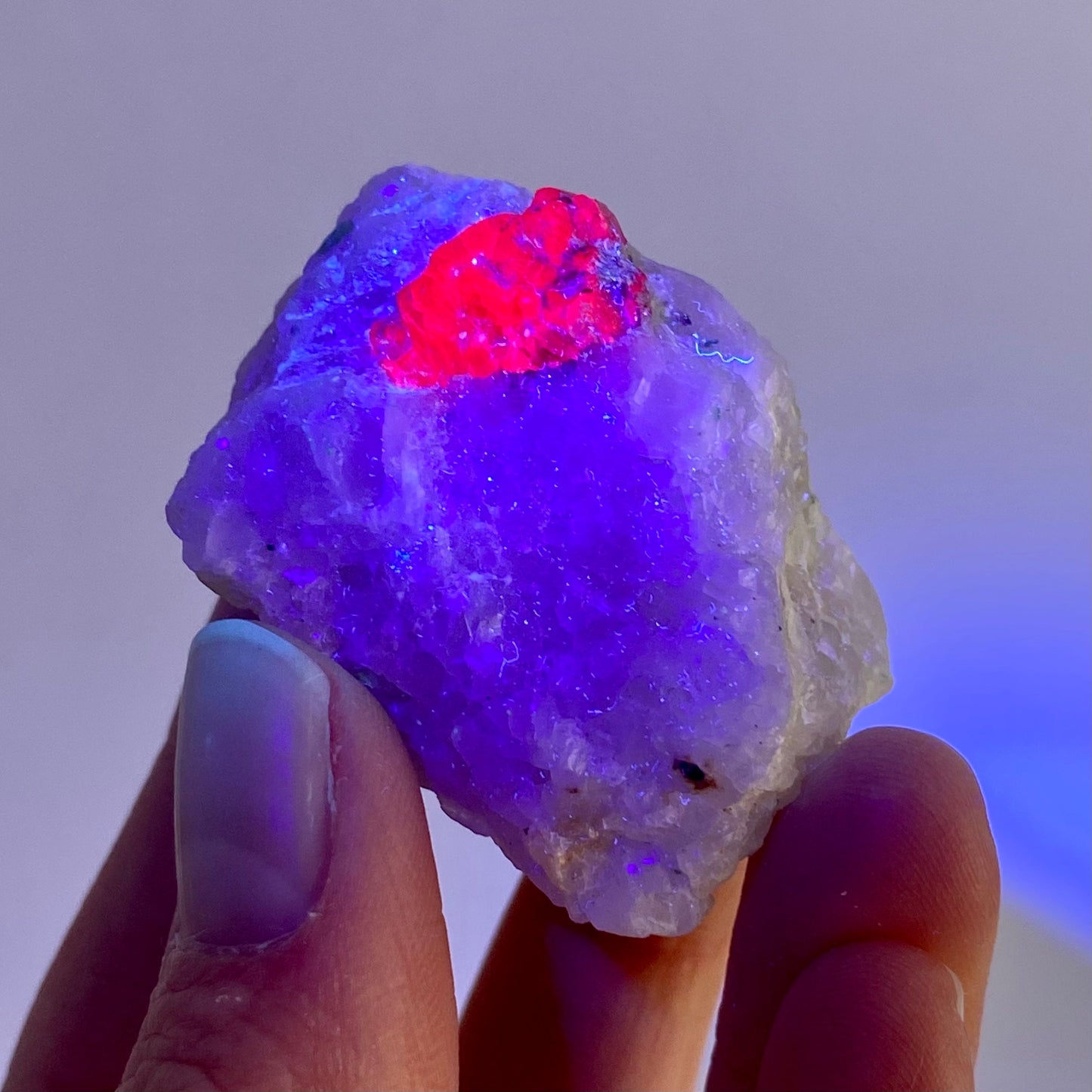Natural Ruby on Matrix (Pakistan) | UV reactive ruby, natural red ruby, red ruby, authentic ruby, corundum var. ruby, mineral specimen