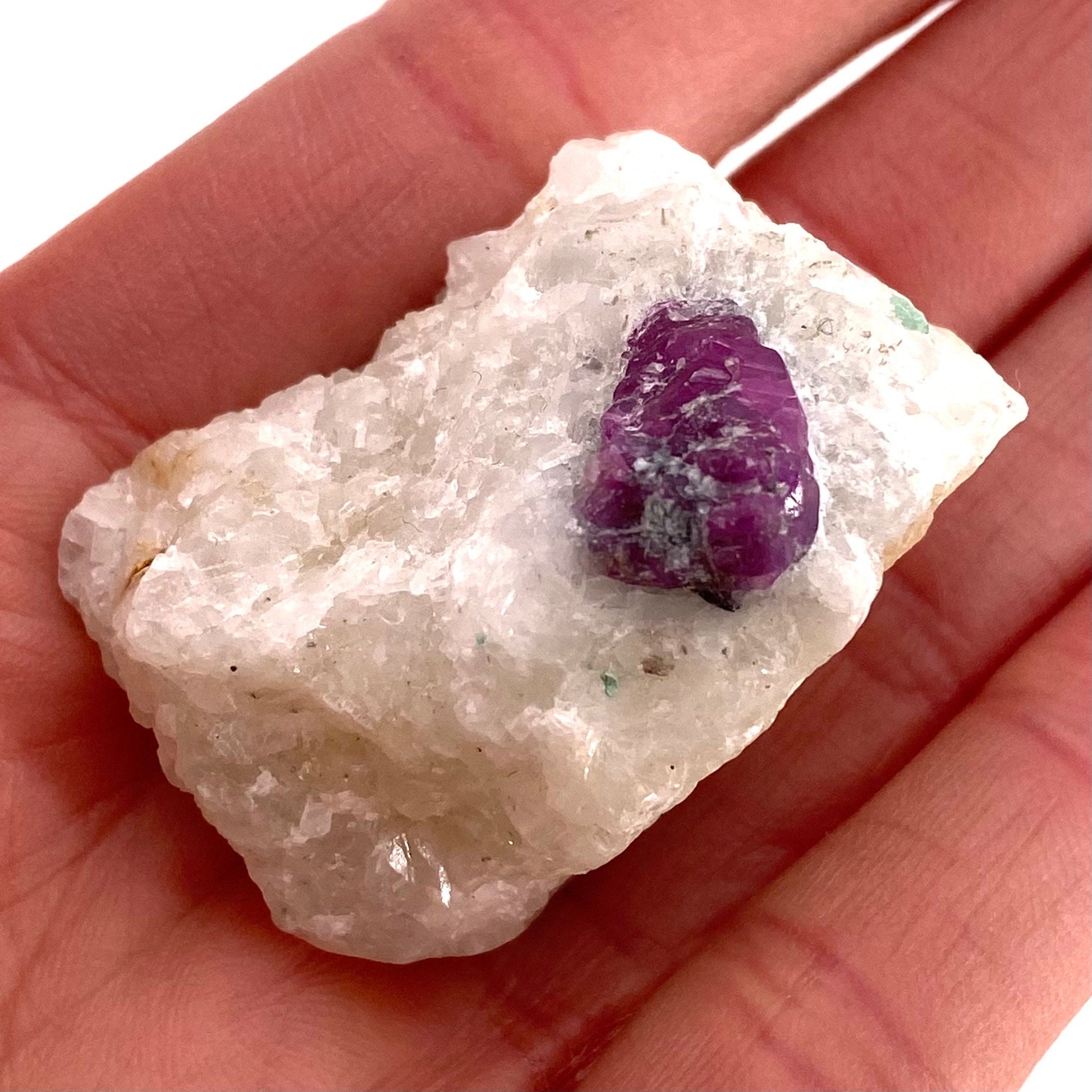 Natural Ruby on Matrix (Pakistan) | UV reactive ruby, natural red ruby, red ruby, authentic ruby, corundum var. ruby, mineral specimen