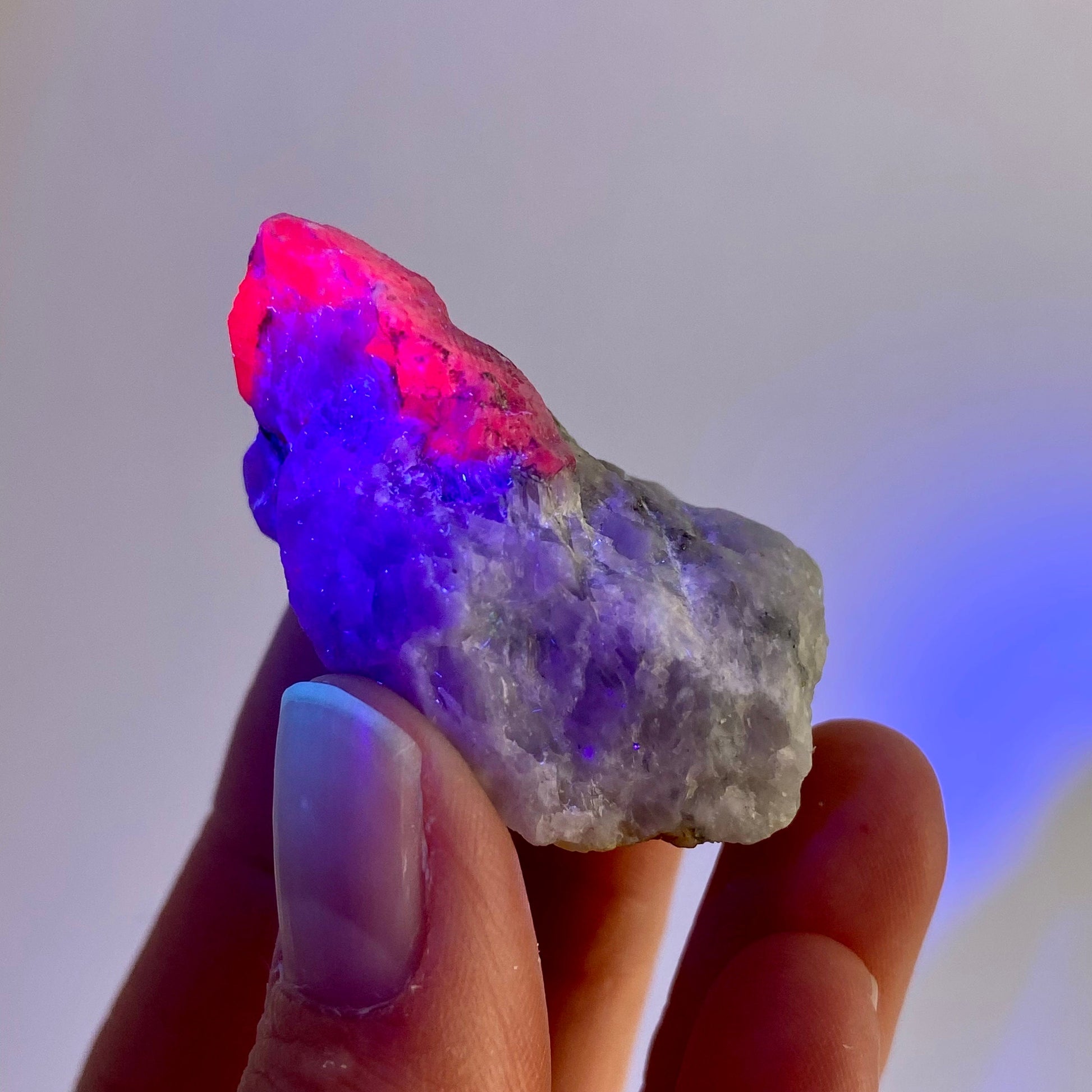 Natural Ruby on Matrix (Pakistan) | UV reactive ruby, natural red ruby, red ruby, authentic ruby, corundum var. ruby, mineral specimen