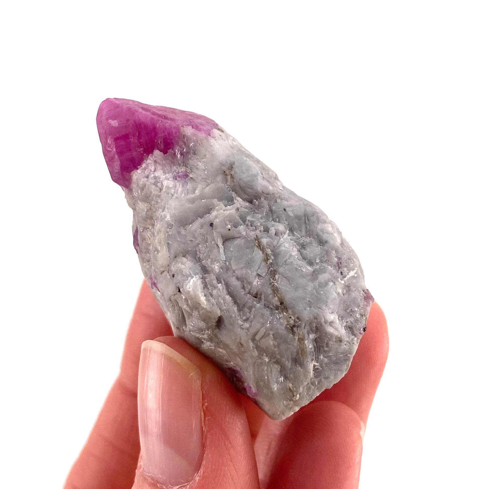 Natural Ruby on Matrix (Pakistan) | UV reactive ruby, natural red ruby, red ruby, authentic ruby, corundum var. ruby, mineral specimen