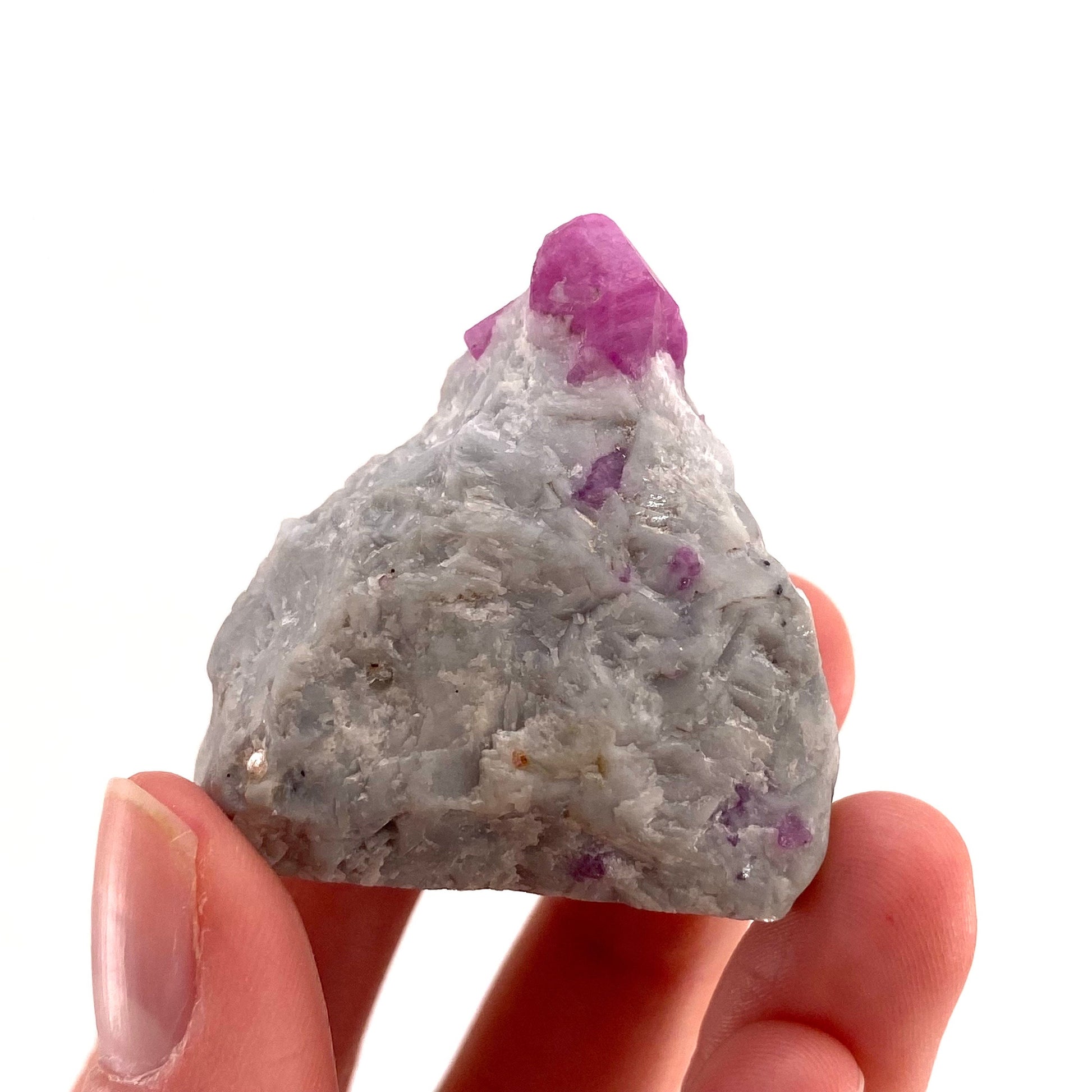 Natural Ruby on Matrix (Pakistan) | UV reactive ruby, natural red ruby, red ruby, authentic ruby, corundum var. ruby, mineral specimen