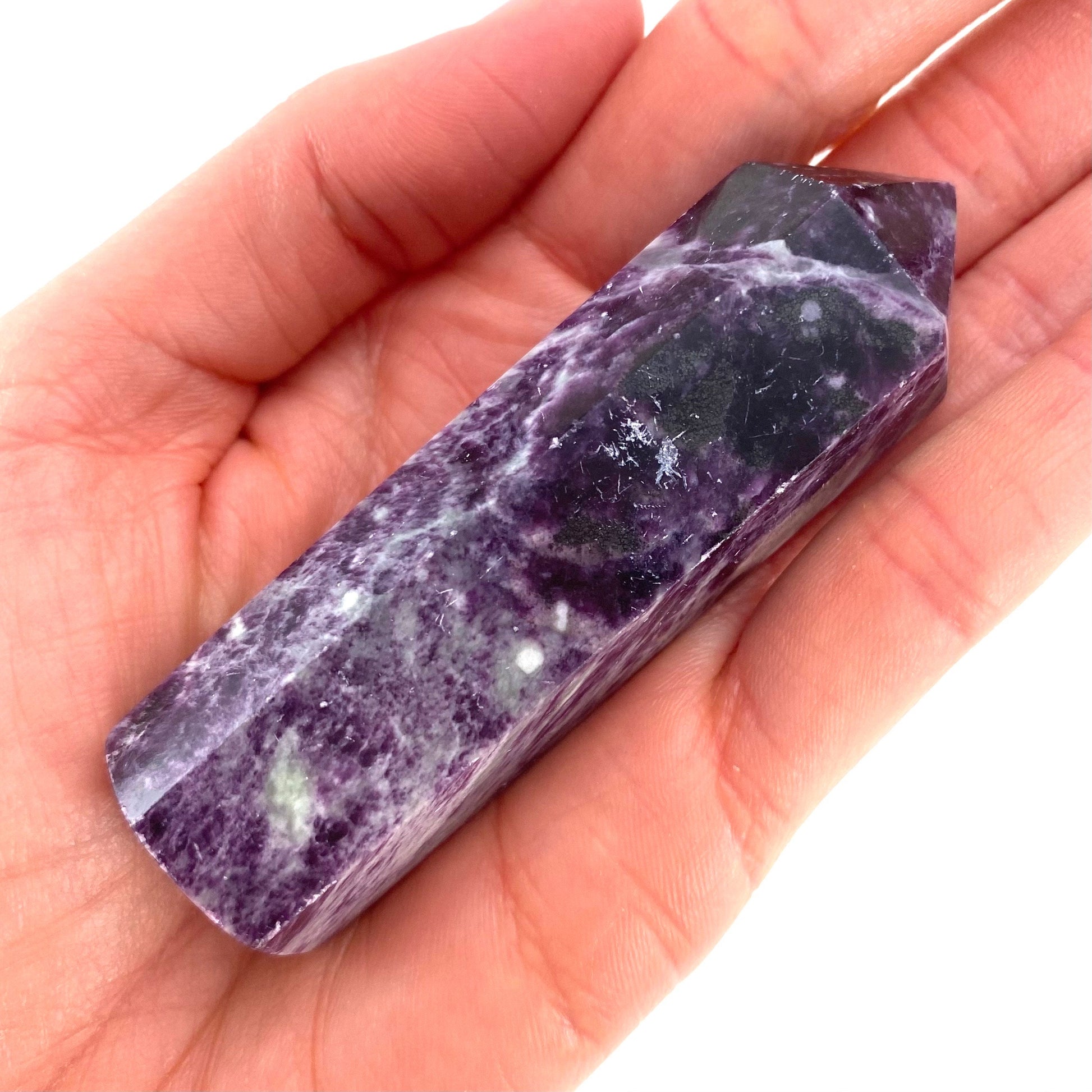Kammererite Point, polished kammererite, kammererite crystal, kammererite tower, kammererite wand