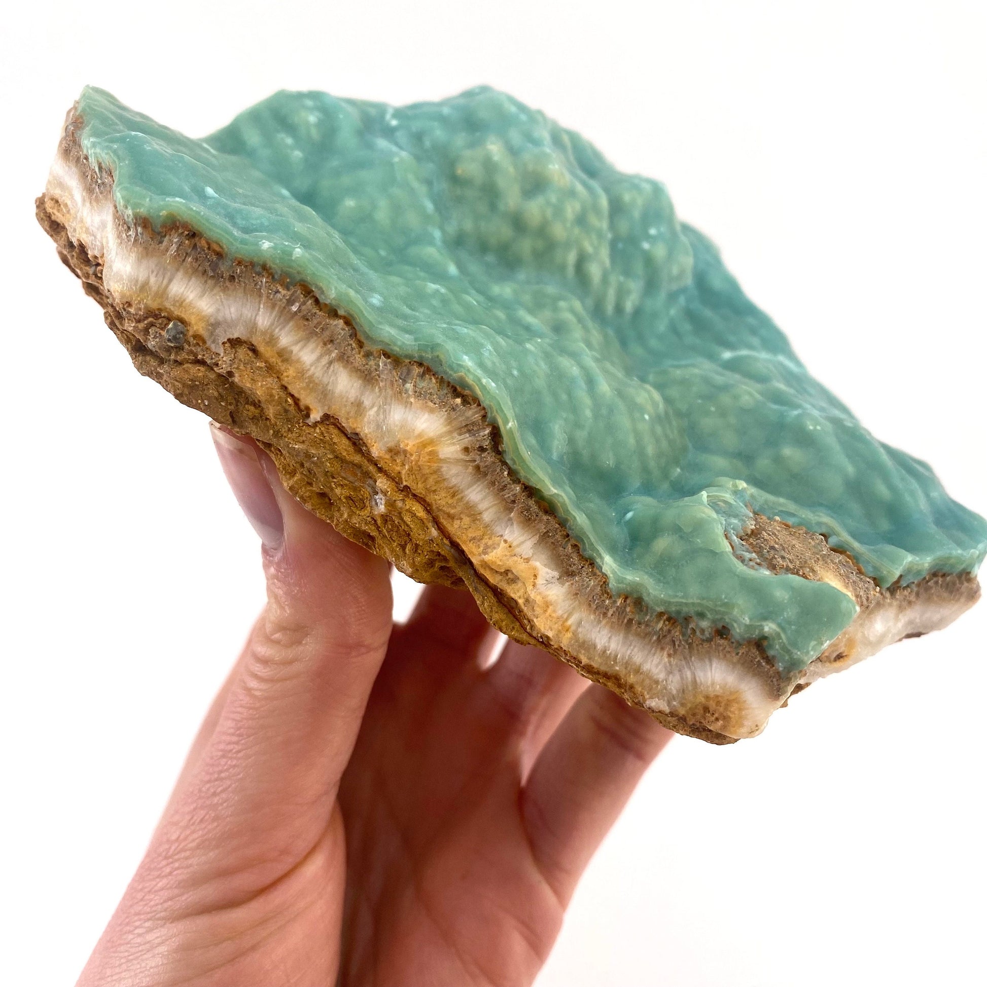 Blue Aragonite (Afghanistan), blue aragonite specimen, raw aragonite, botryoidal aragonite crystal