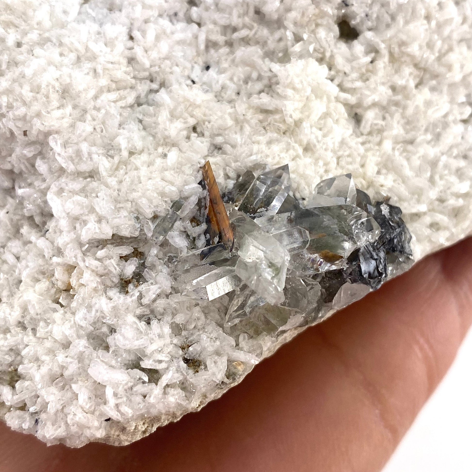 Green phantom quartz cluster (Pakistan) | green phantom quartz, chlorite quartz, green chlorite quartz