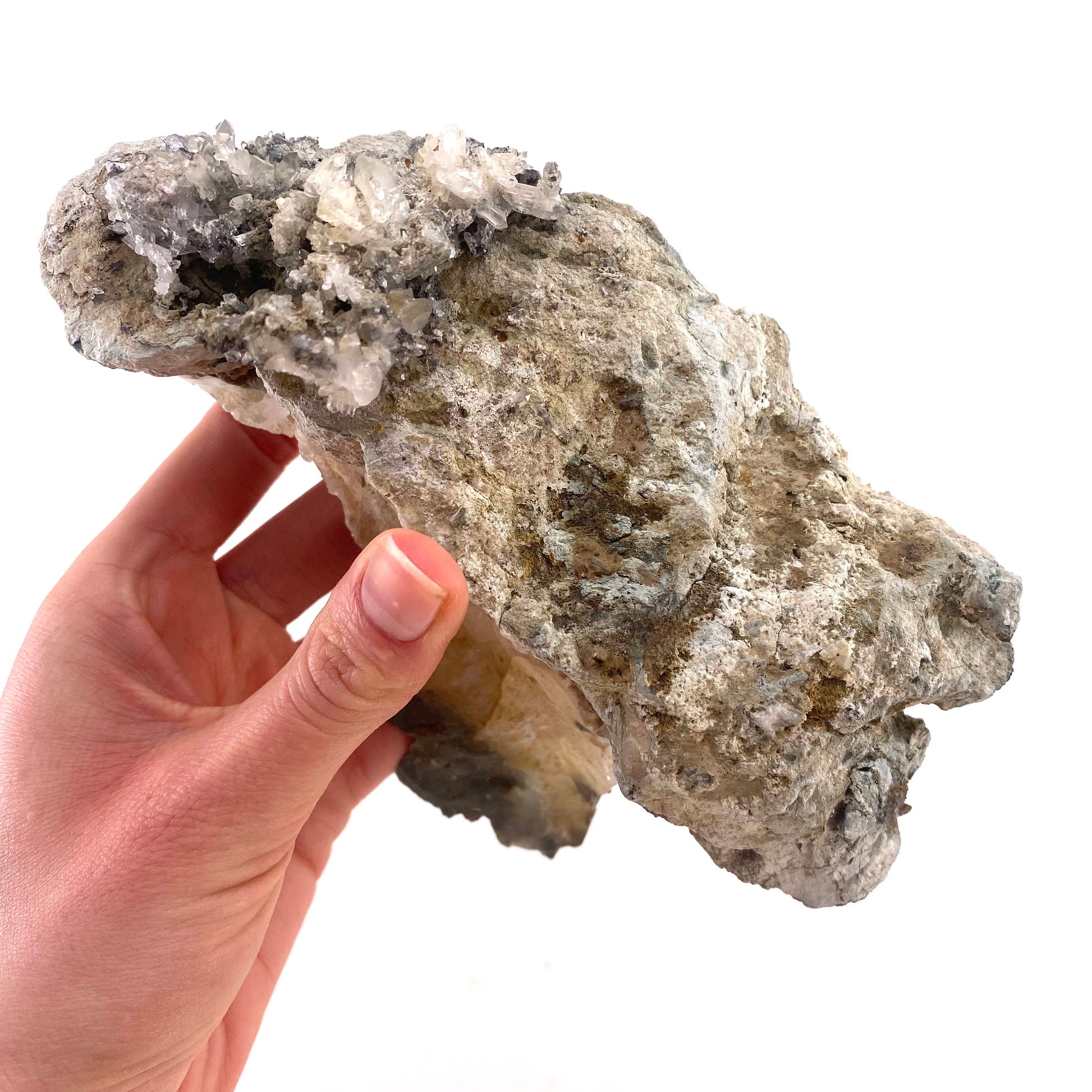 Green phantom quartz cluster (Pakistan) | green phantom quartz, chlorite quartz, green chlorite quartz