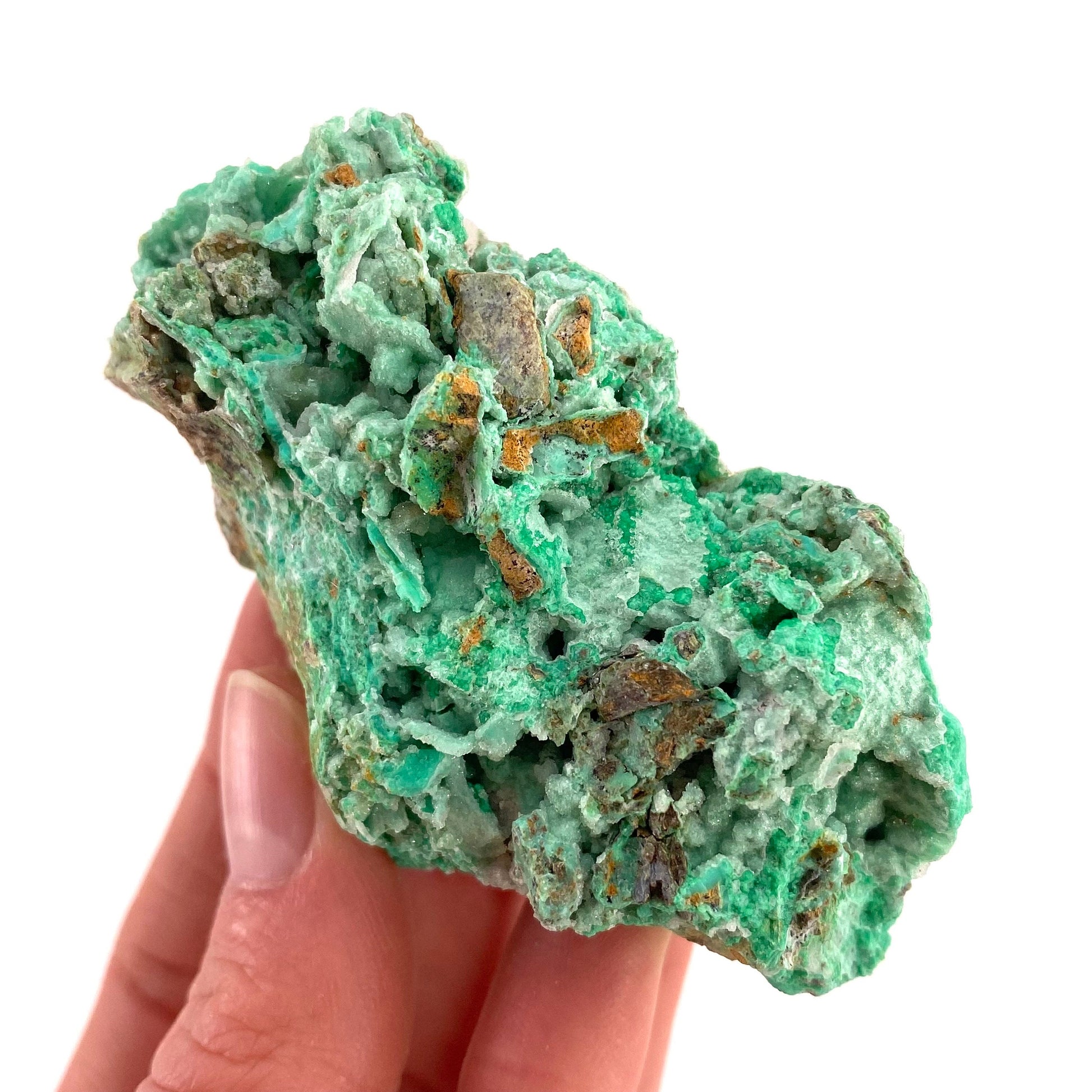 Druzy Mint Chrysoprase (Indonesia) | mint chrysoprase, druzy chrysoprase, druzy crystal, mineral specimen, crystals