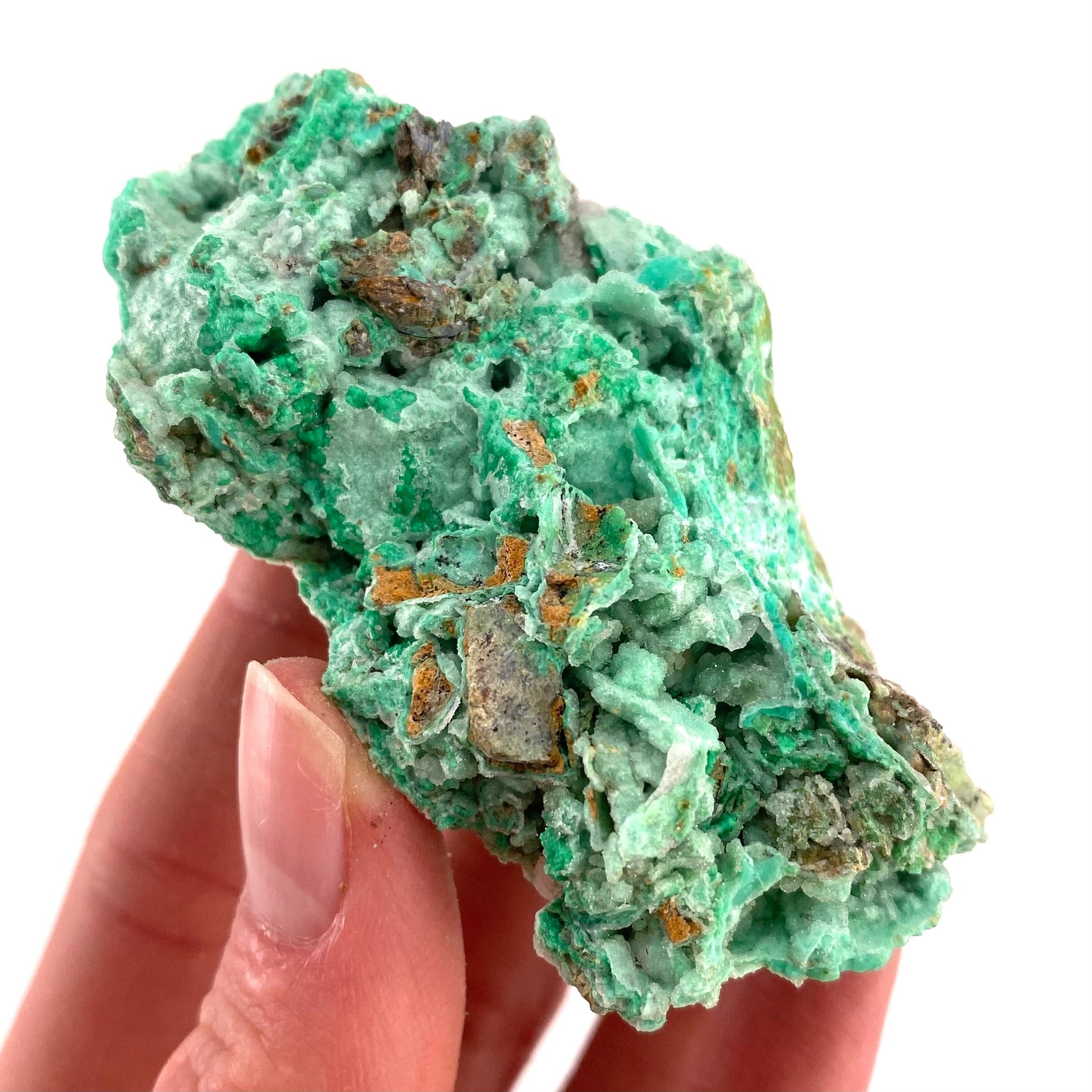 Druzy Mint Chrysoprase (Indonesia) | mint chrysoprase, druzy chrysoprase, druzy crystal, mineral specimen, crystals