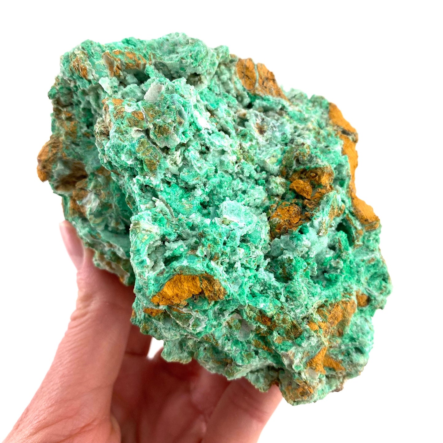 Druzy Mint Chrysoprase (Indonesia) | mint chrysoprase, druzy chrysoprase, druzy crystal, mineral specimen, crystals