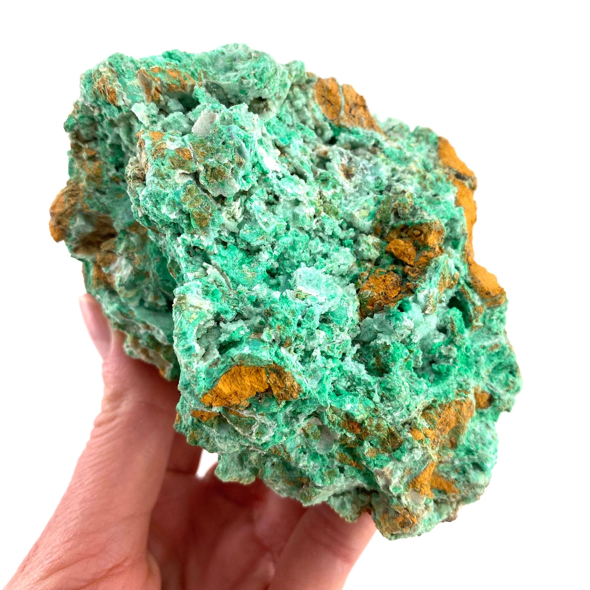 Druzy Mint Chrysoprase (Indonesia) | mint chrysoprase, druzy chrysoprase, druzy crystal, mineral specimen, crystals