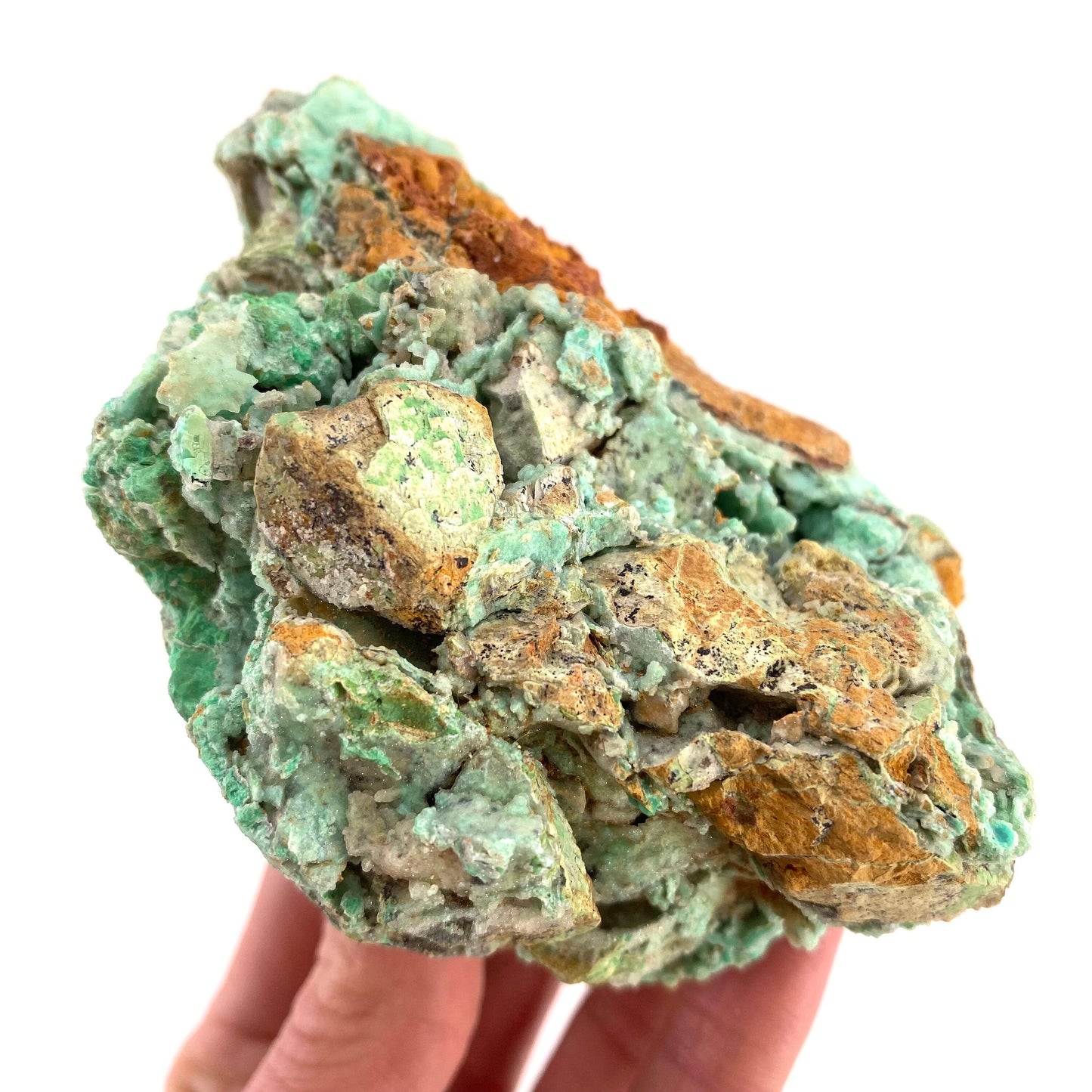 Druzy Mint Chrysoprase (Indonesia) | mint chrysoprase, druzy chrysoprase, druzy crystal, mineral specimen, crystals