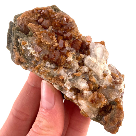 Spessartine Garnet (Pakistan) | raw garnet crystal, garnet crystal, rare crystals, orange garnet, mineral specimen