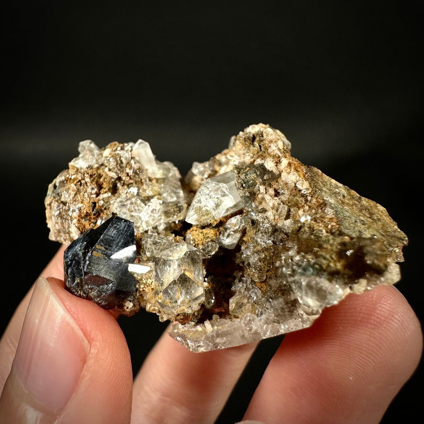 Anatase & Quartz on Matrix (Pakistan) | anatase crystal, terminated anatase, mineral specimen, rare gems