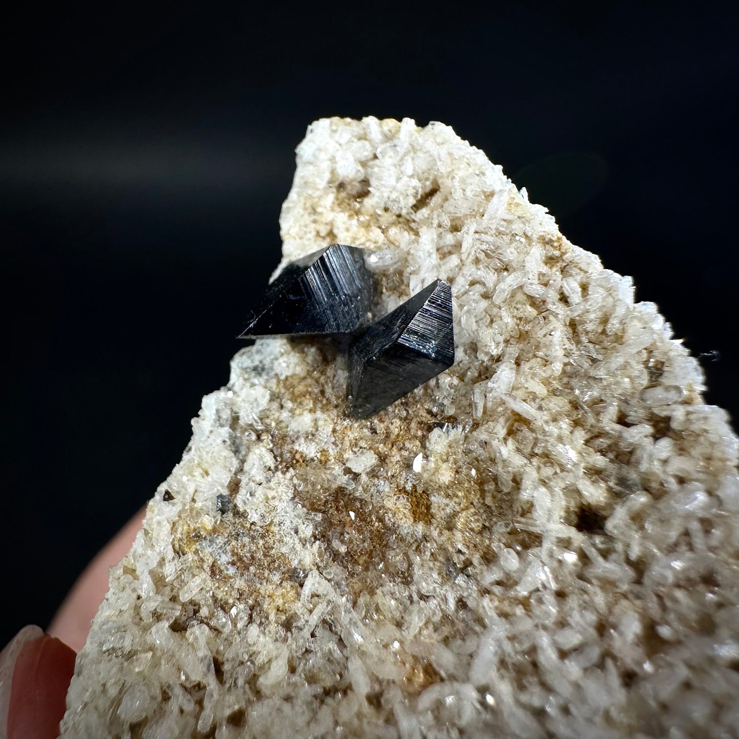 Anatase on Matrix (Pakistan), anatase crystal, terminated anatase, mineral specimen, rare gems