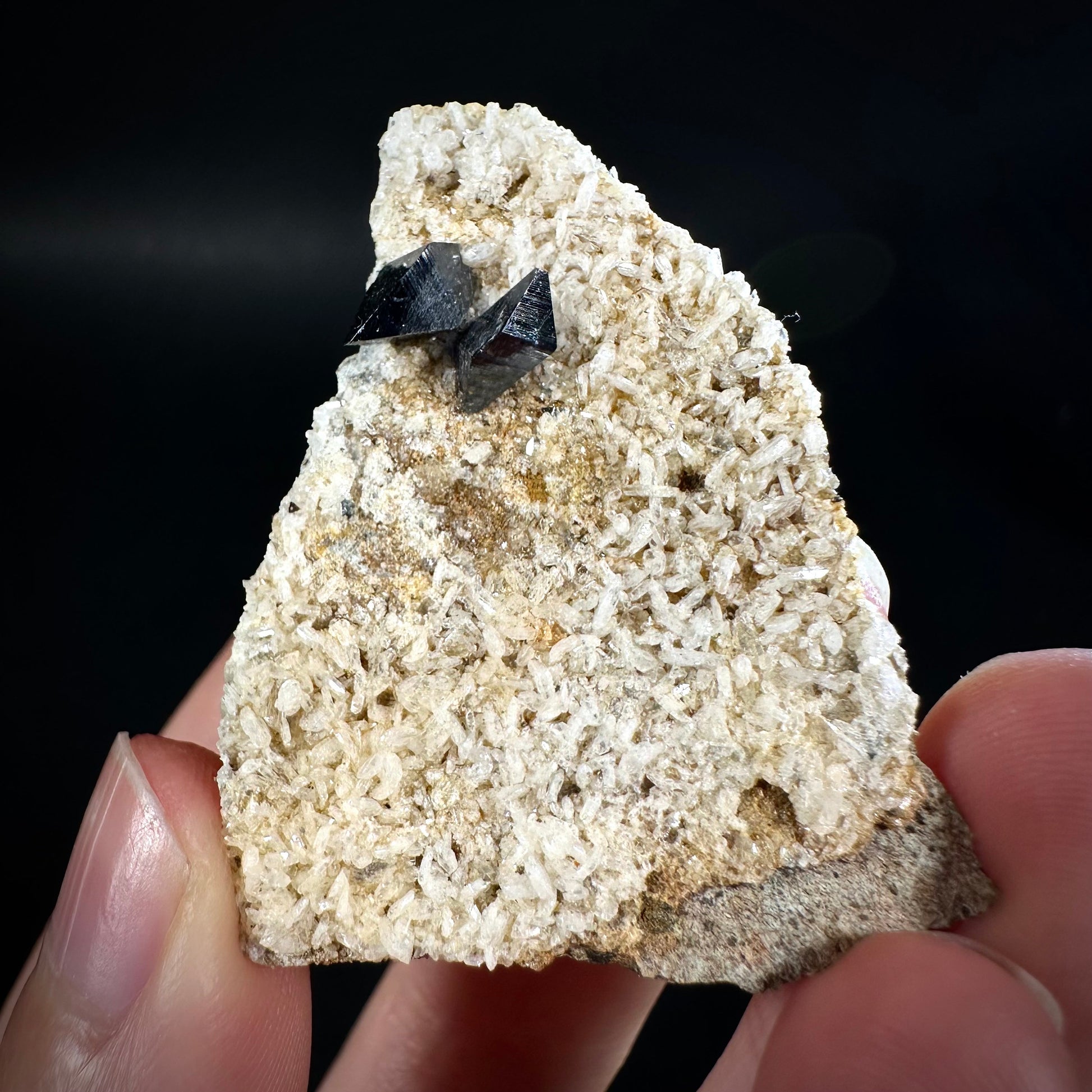 Anatase on Matrix (Pakistan), anatase crystal, terminated anatase, mineral specimen, rare gems