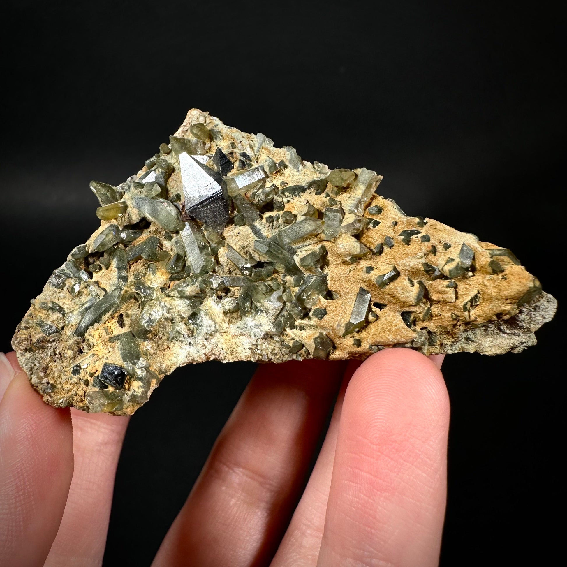 Anatase & Chlorite Quartz on Matrix (Pakistan) | anatase crystal, terminated anatase, mineral specimen, rare gems