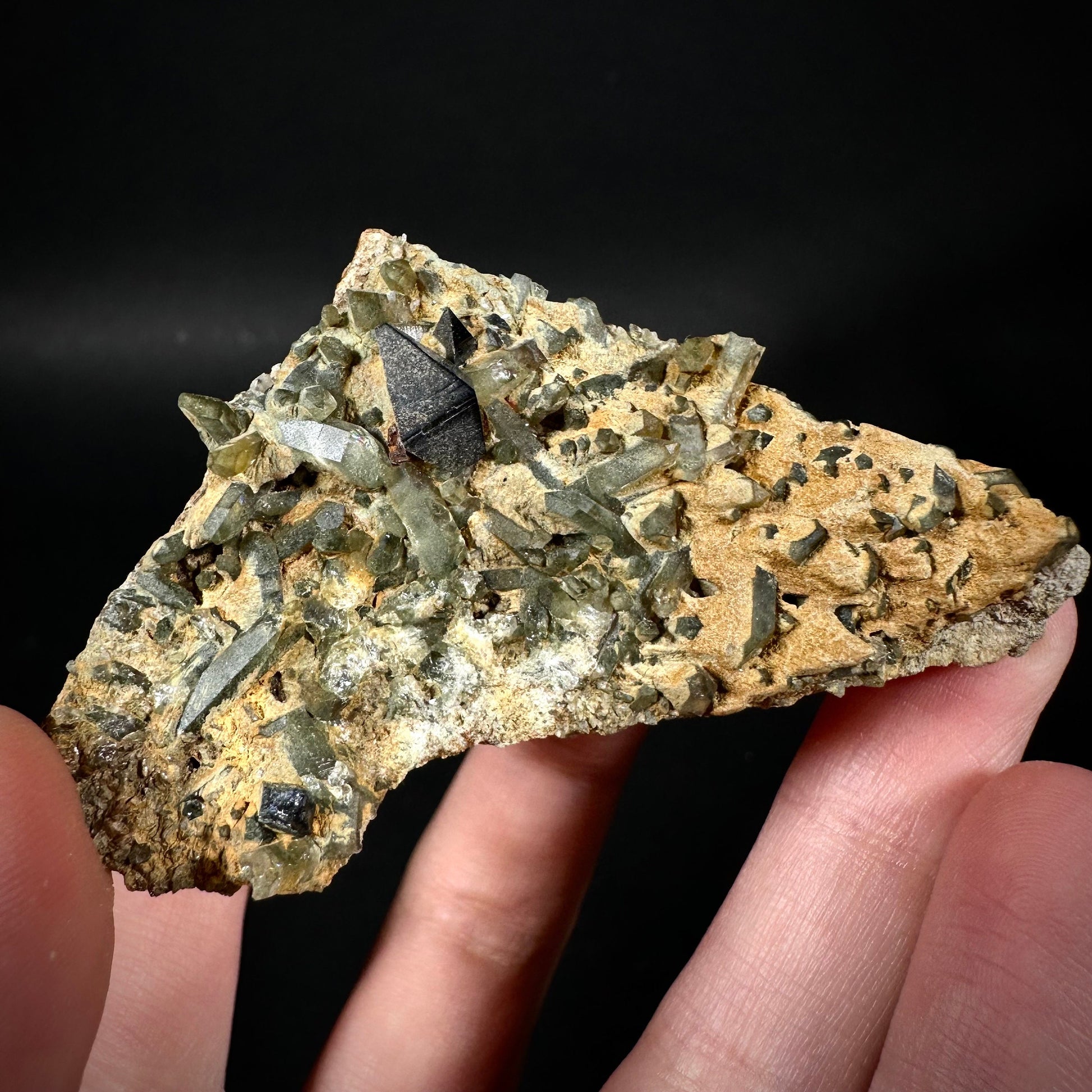 Anatase & Chlorite Quartz on Matrix (Pakistan) | anatase crystal, terminated anatase, mineral specimen, rare gems