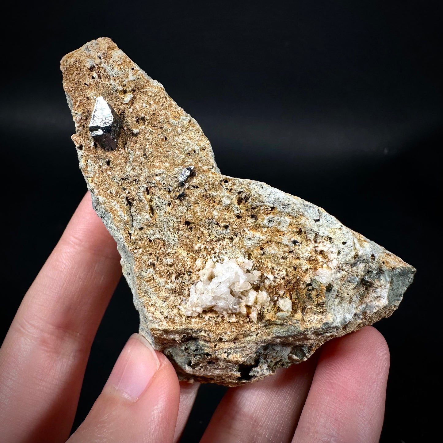 Anatase on Matrix (Pakistan), anatase crystal, terminated anatase, mineral specimen, rare gems