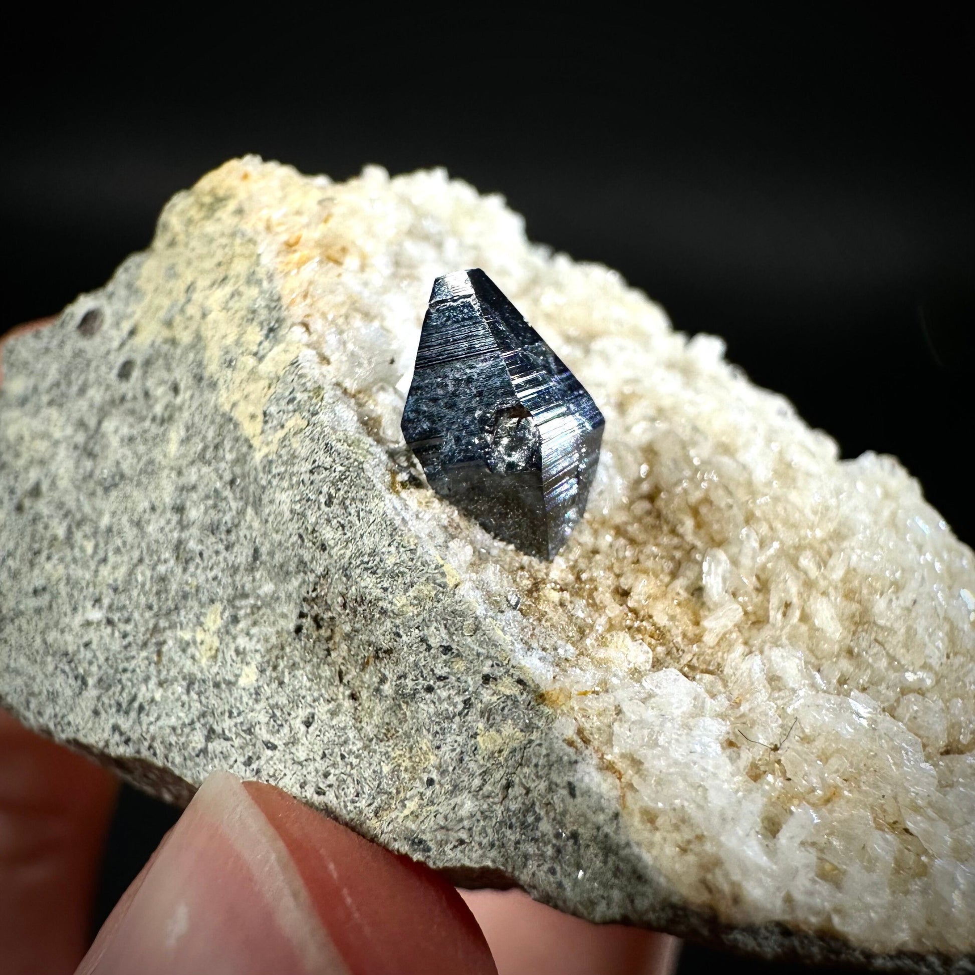 Anatase on Matrix (Pakistan), anatase crystal, terminated anatase, mineral specimen, rare gems