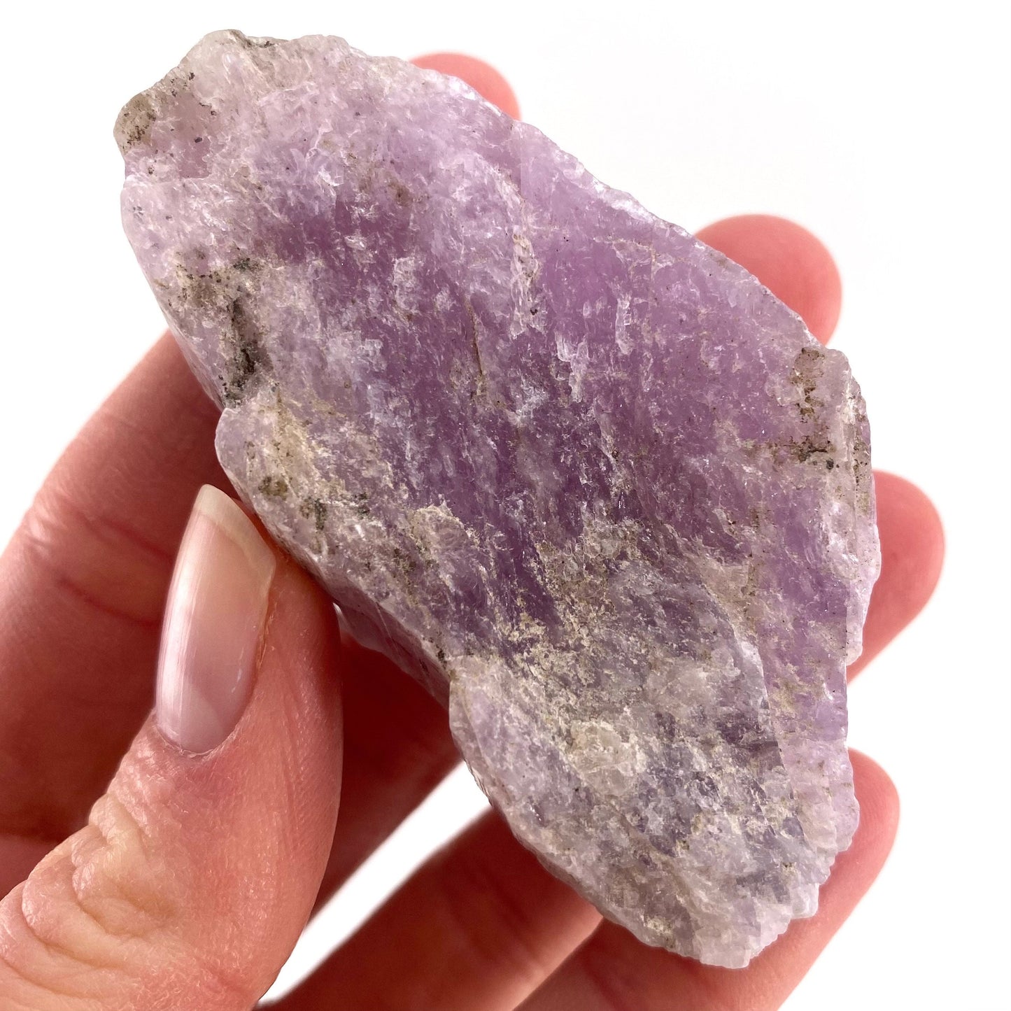 Lavender Kunzite (Pakistan), pink kunzite specimen, spodumene, kunzite crystal, raw kunzite, mineral specimen