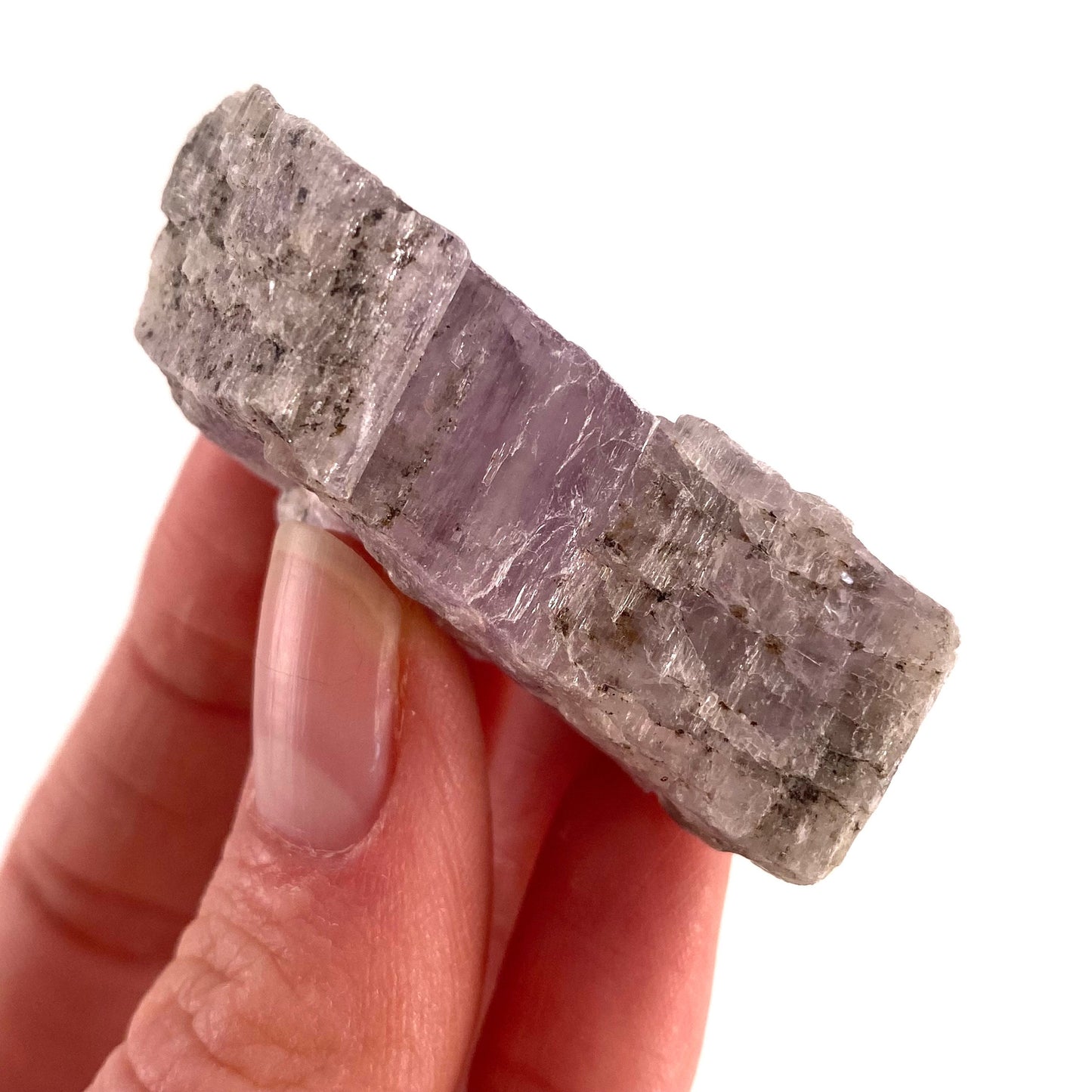 Lavender Kunzite (Pakistan), pink kunzite specimen, spodumene, kunzite crystal, raw kunzite, mineral specimen